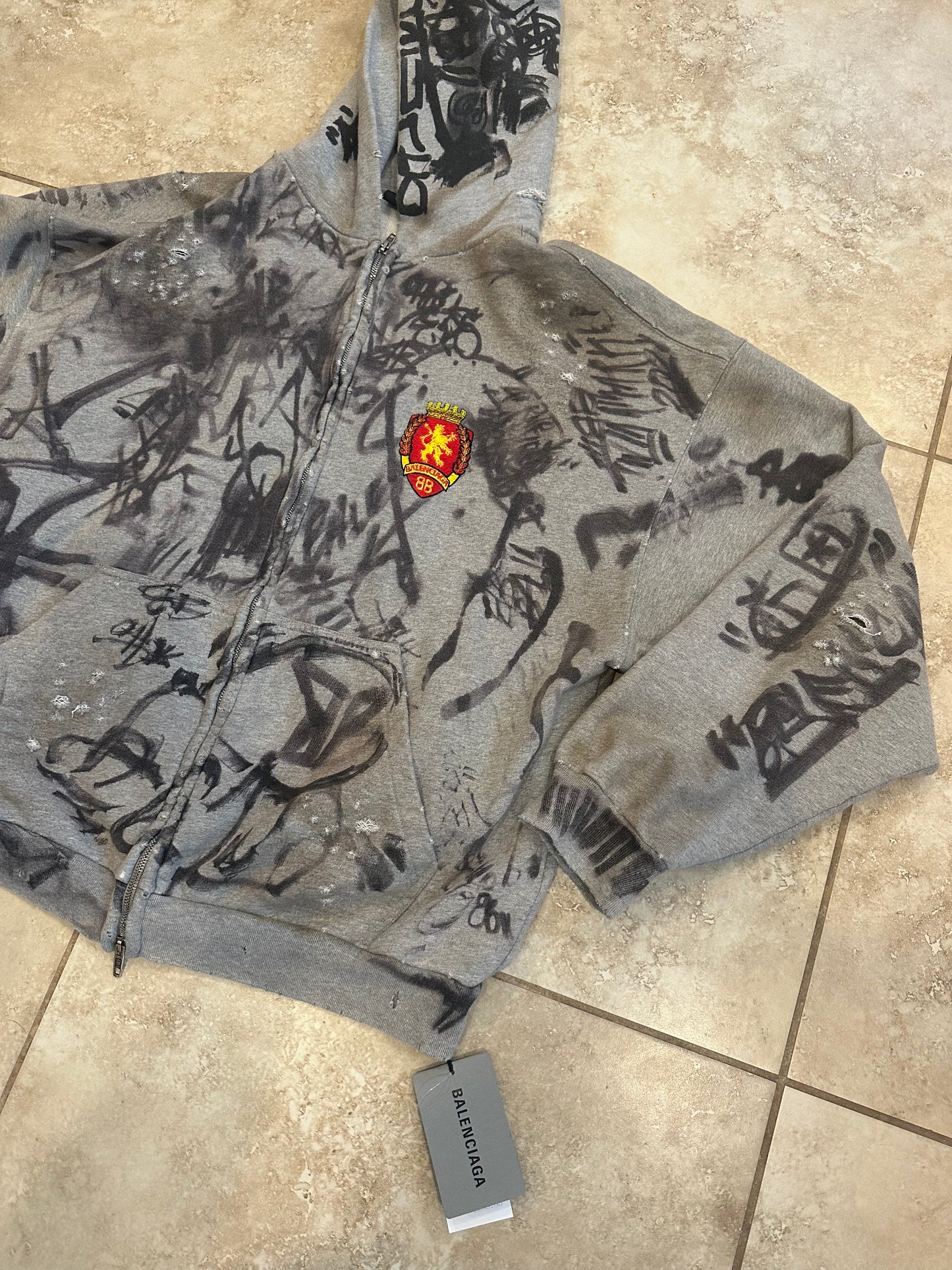 Balenciaga Skater Zip Up hoodie