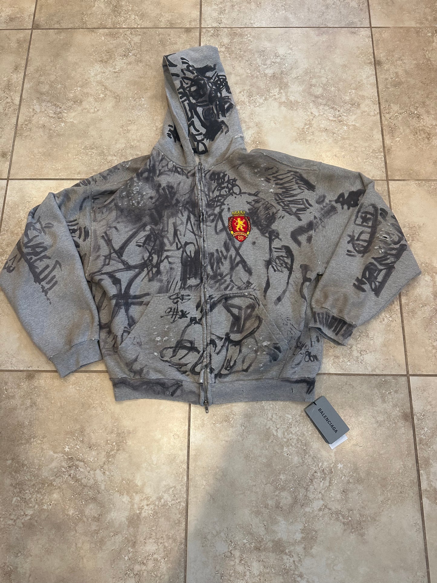 Balenciaga Skater Zip Up hoodie