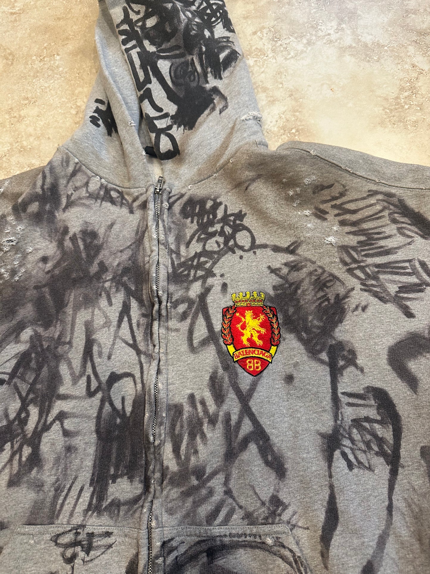 Balenciaga Skater Zip Up hoodie