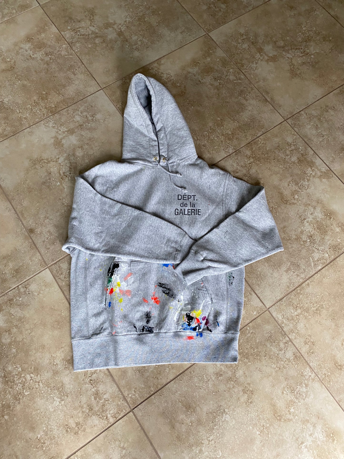 Gallery Dept. Paint Splatter long sleeve hoodie