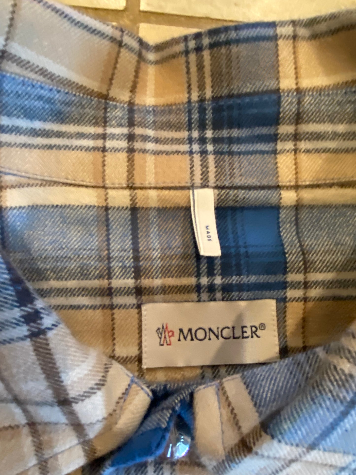 Moncler Checkered Button up flannel