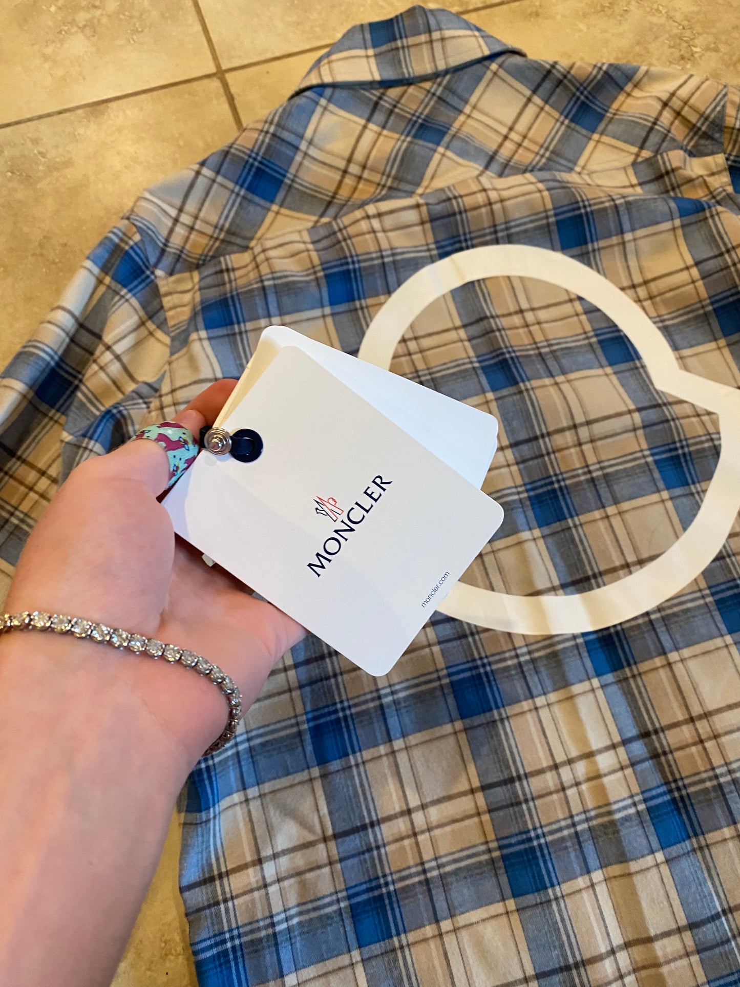 Moncler Checkered Button up flannel