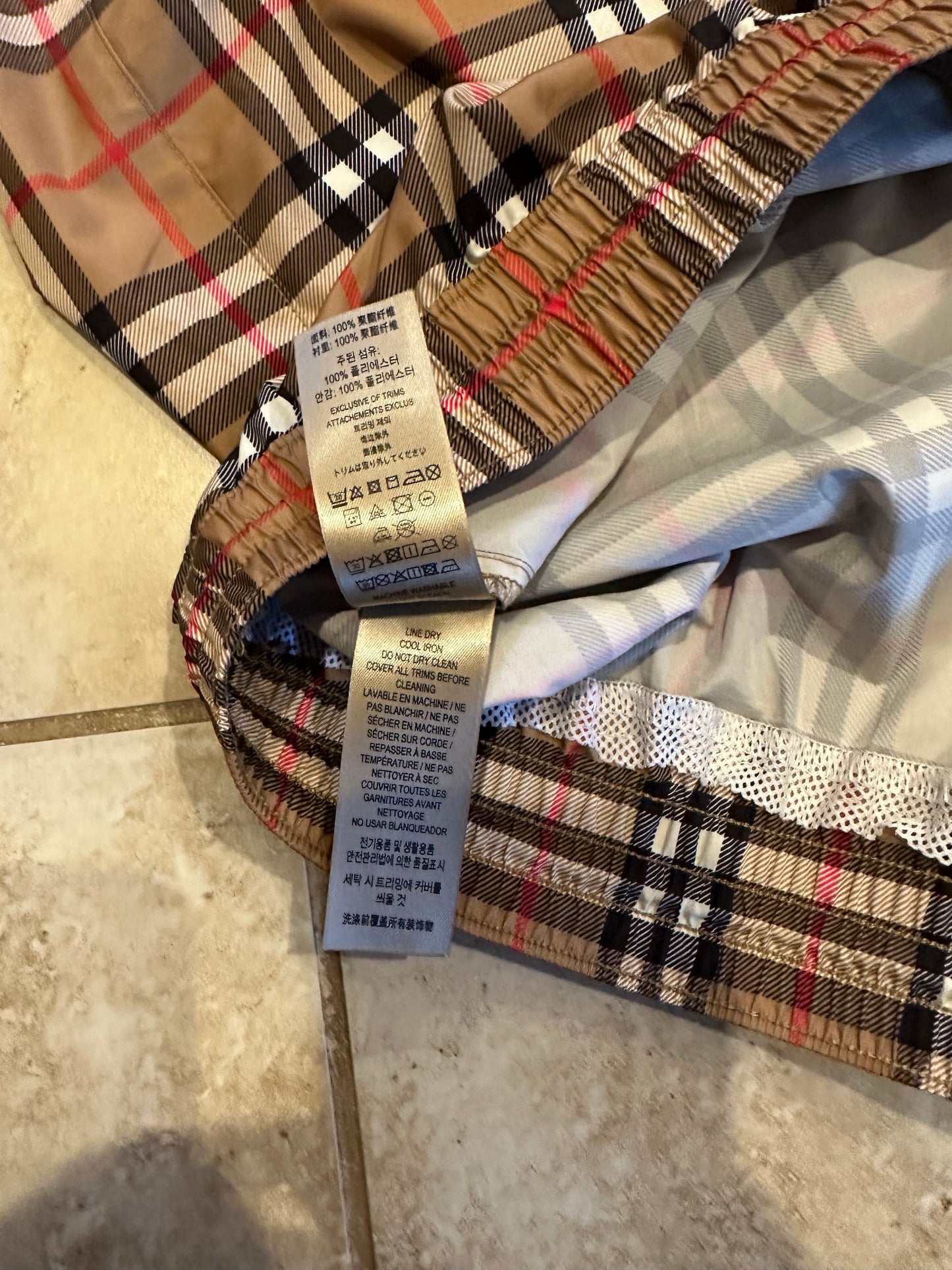 Burberry Classic Checkerboard Shorts