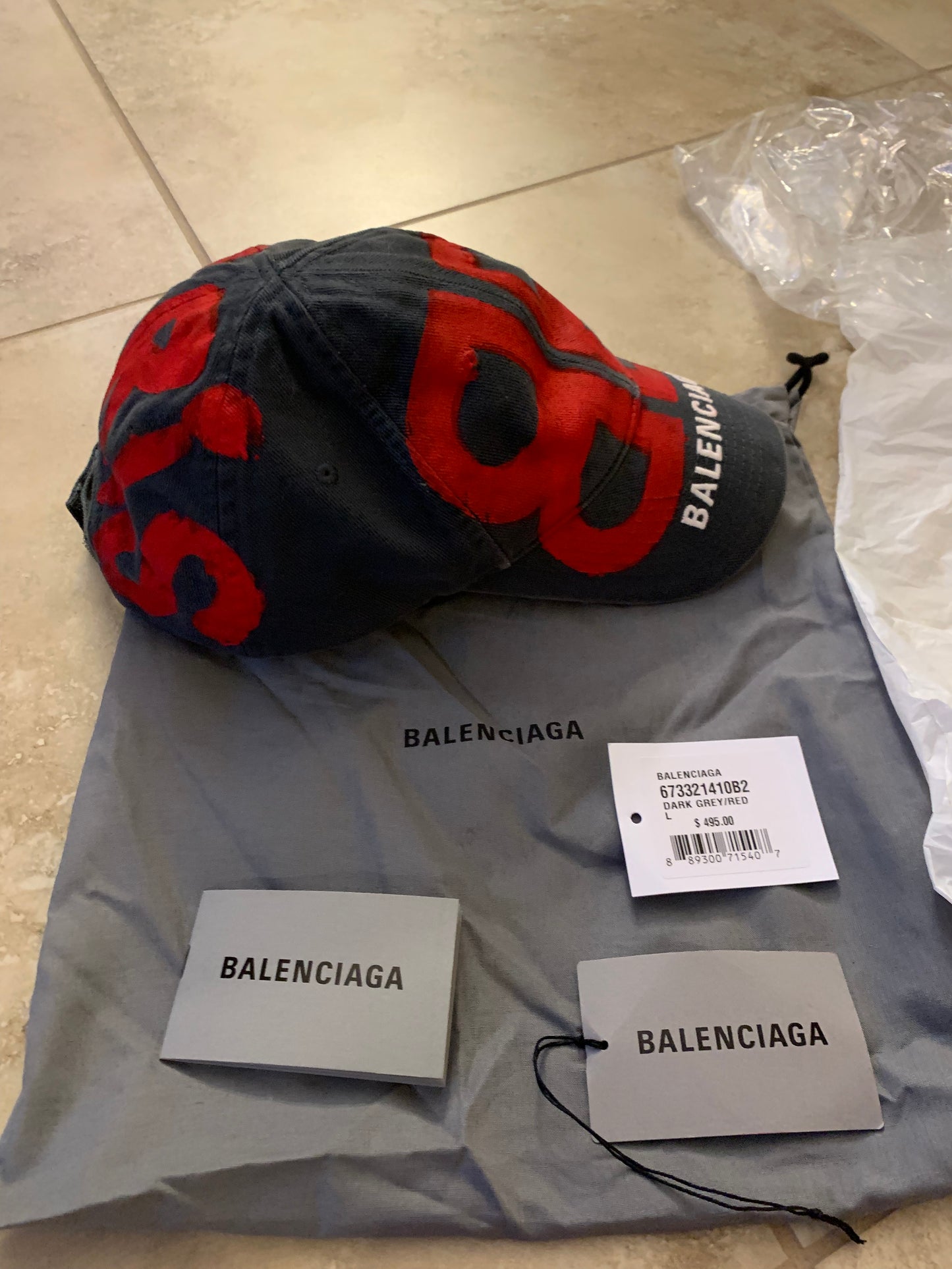 Balenciaga Sprayed painted Hat