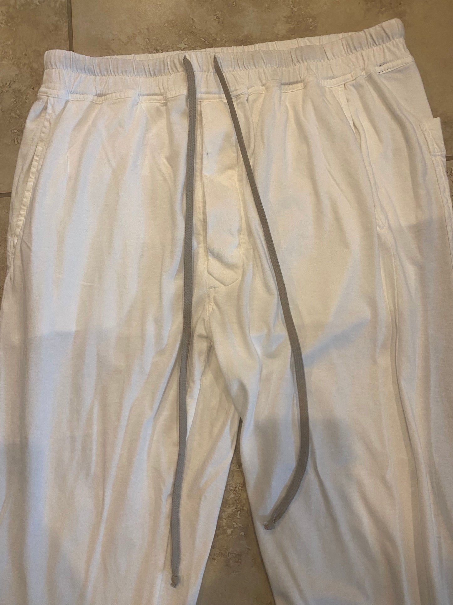 Rick Owens Berlin White Sweatpants