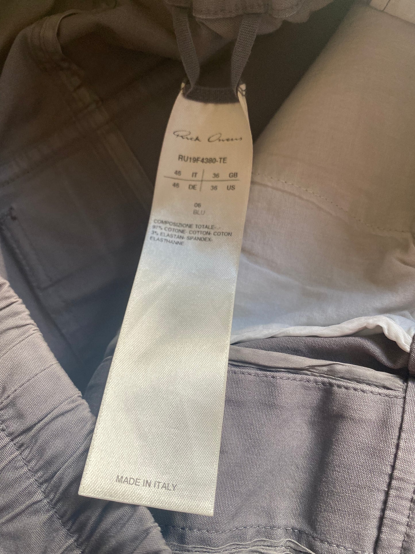 Rick Owens Drop Crotch Mainline Pants
