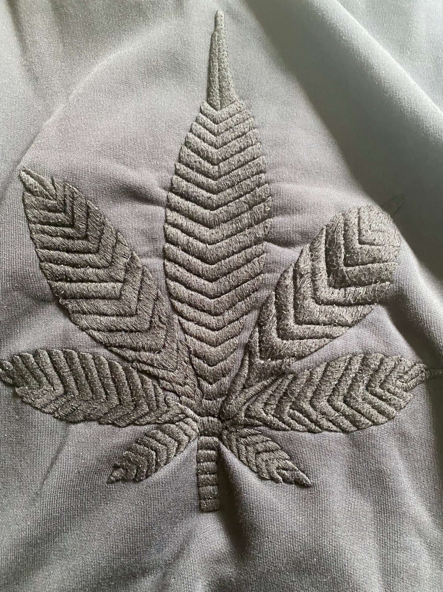 Palm Angels Weed Zip Up Hoodie