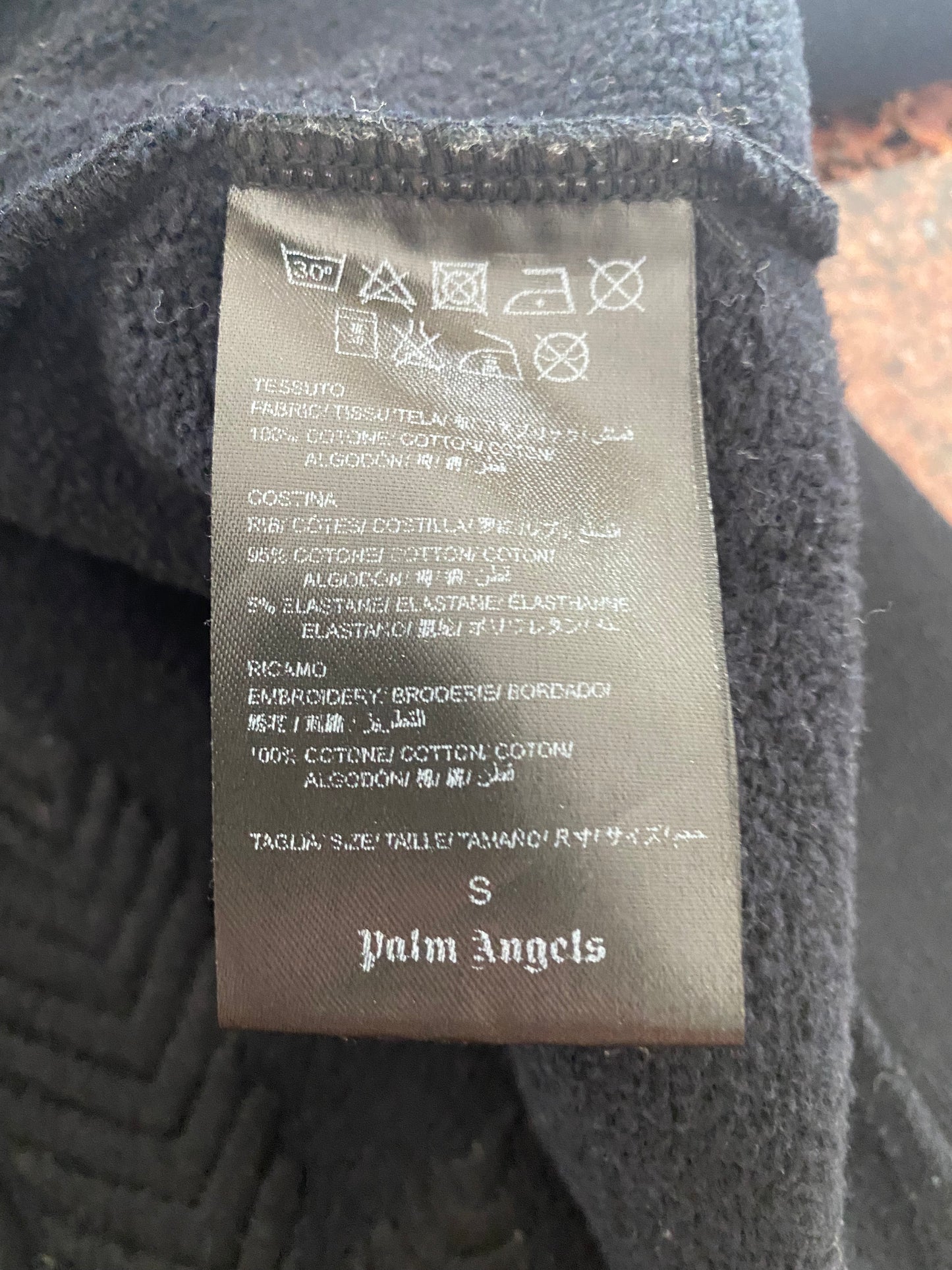 Palm Angels Weed Zip Up Hoodie