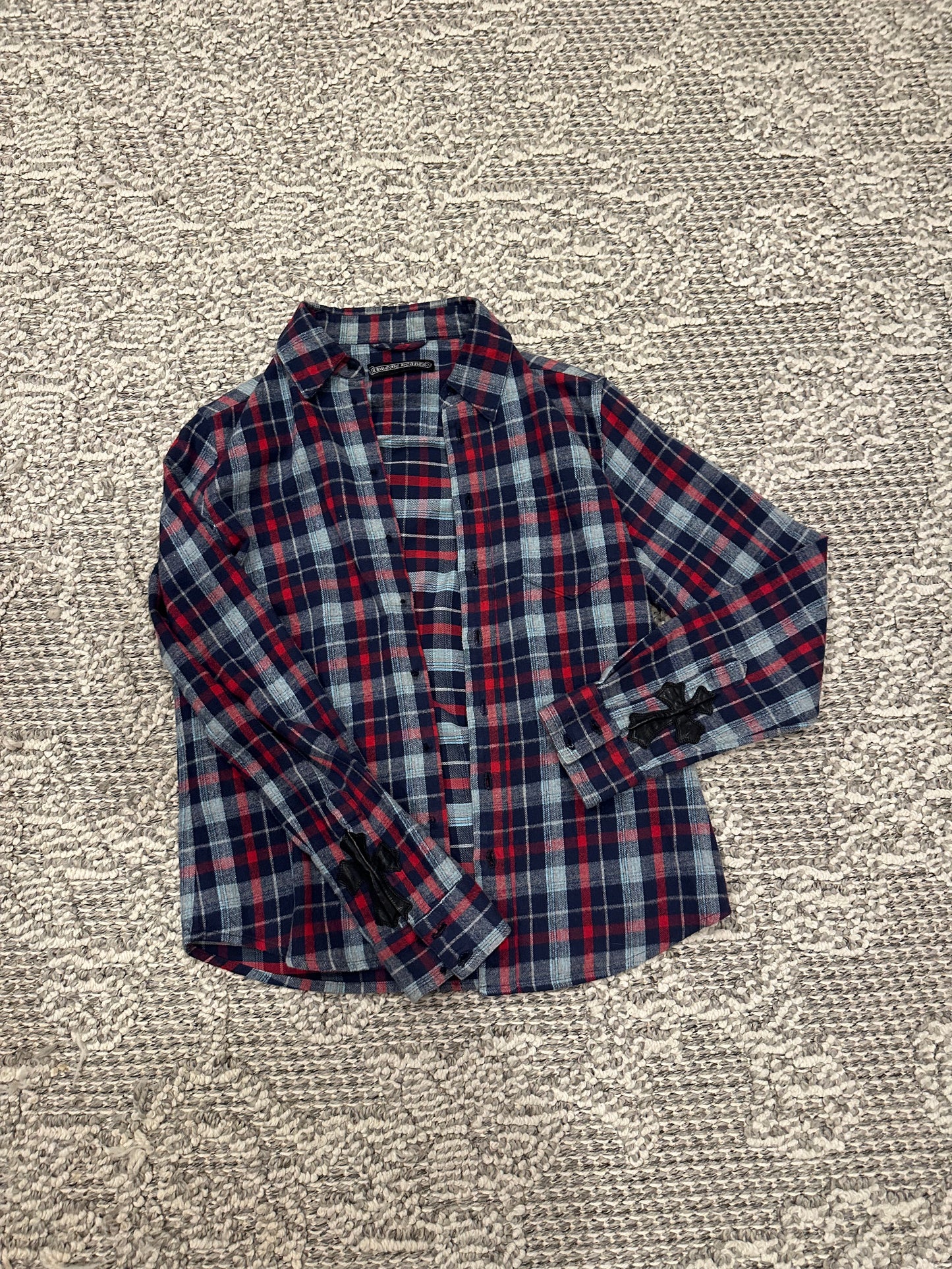 Chrome Hearts Leather cross Flannel