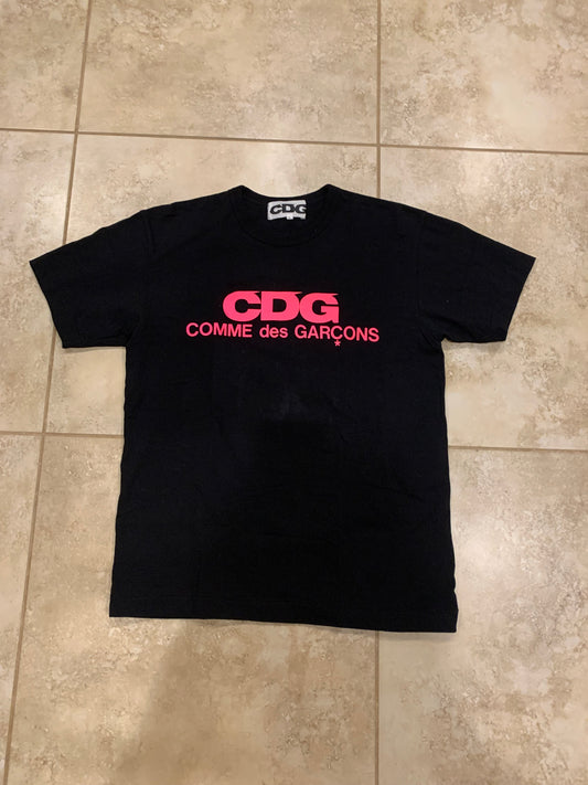 CDG Pink logo Tee