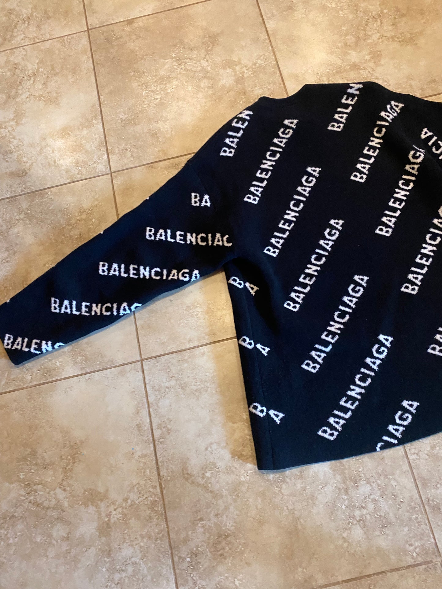 Balenciaga All over Print Crewneck