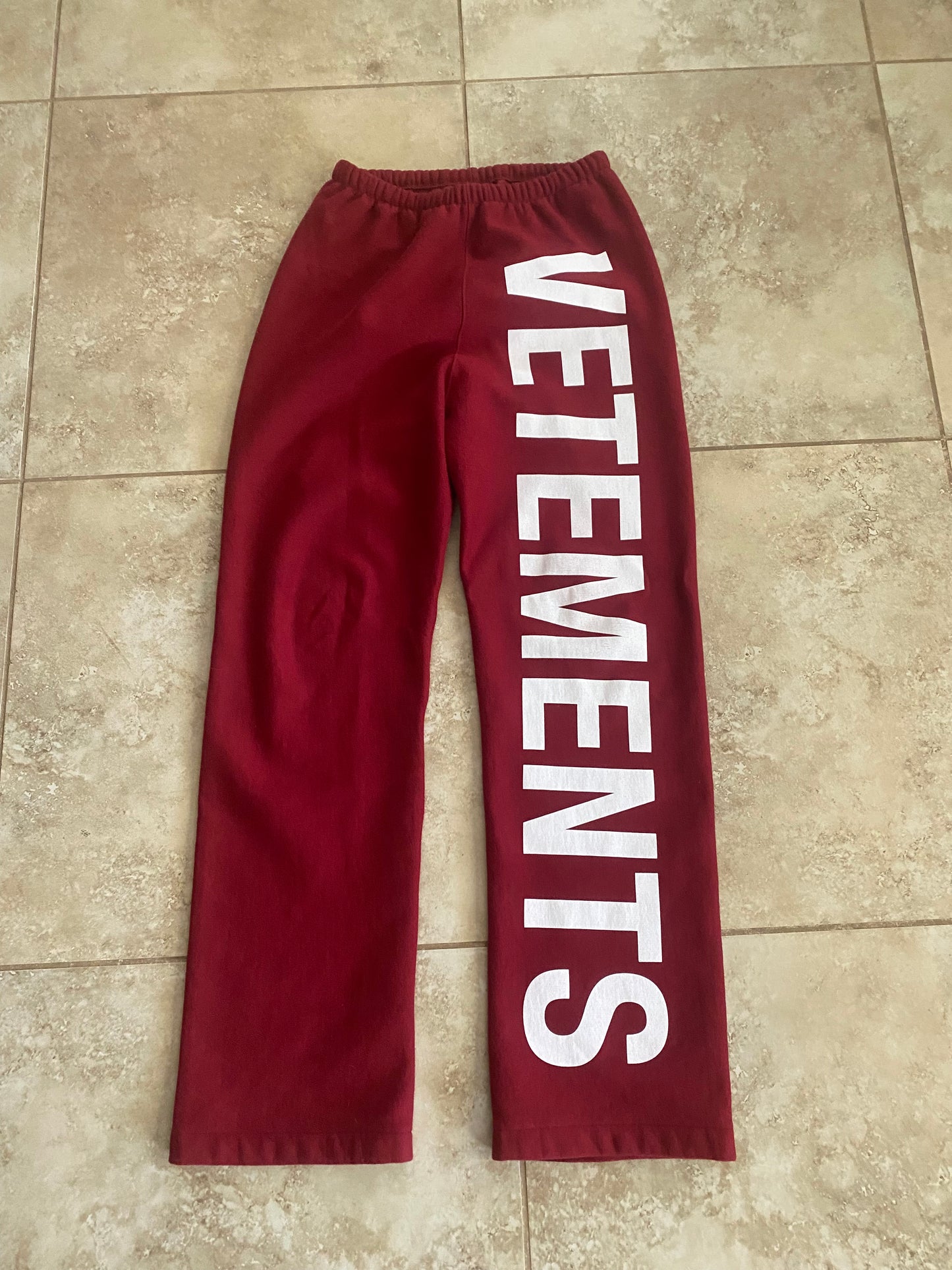 Vetements Red Sweatpants