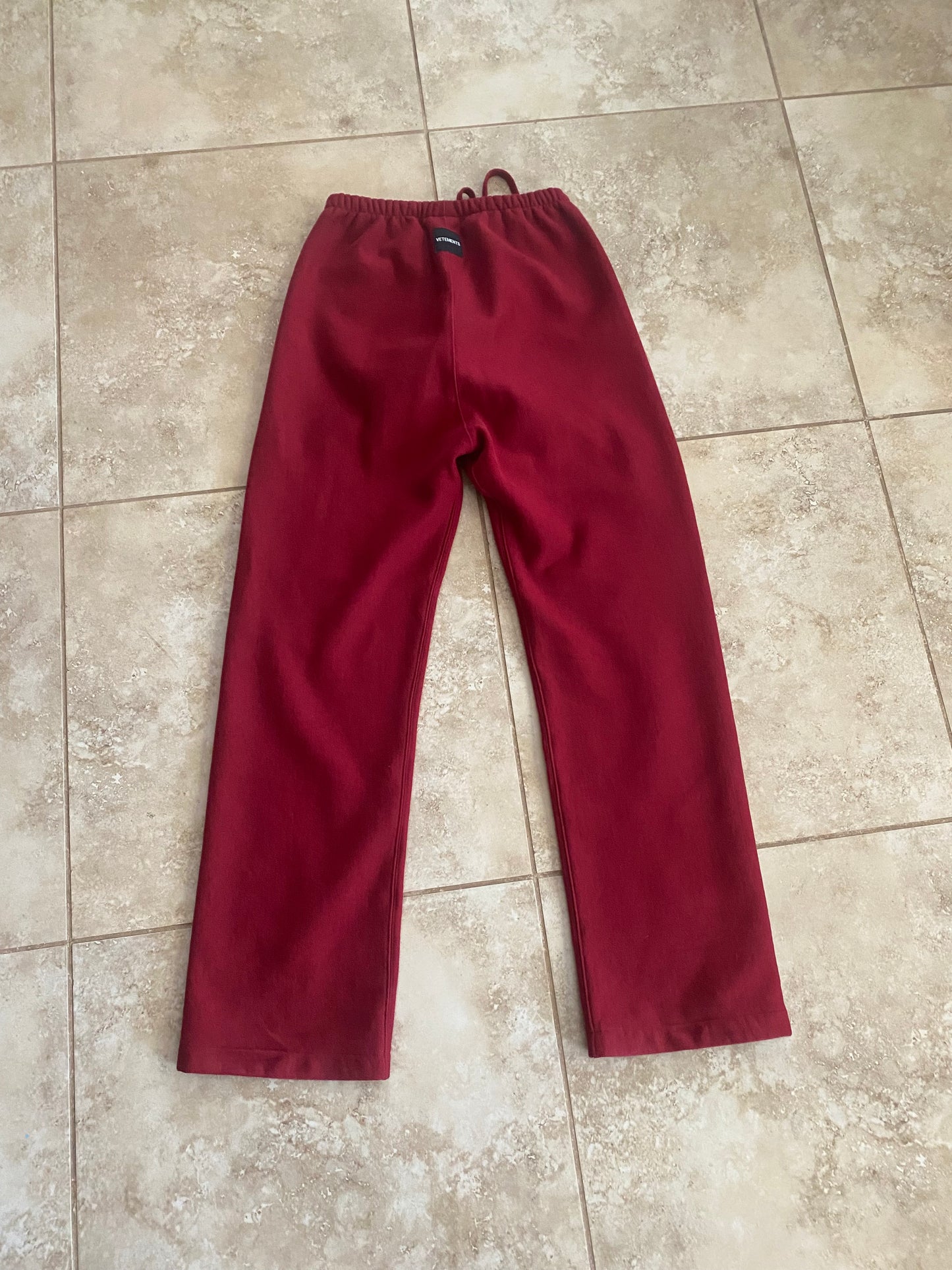 Vetements Red Sweatpants