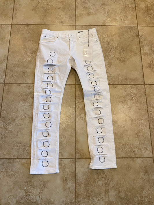 1017 Alyx 9SM White denim Jeans