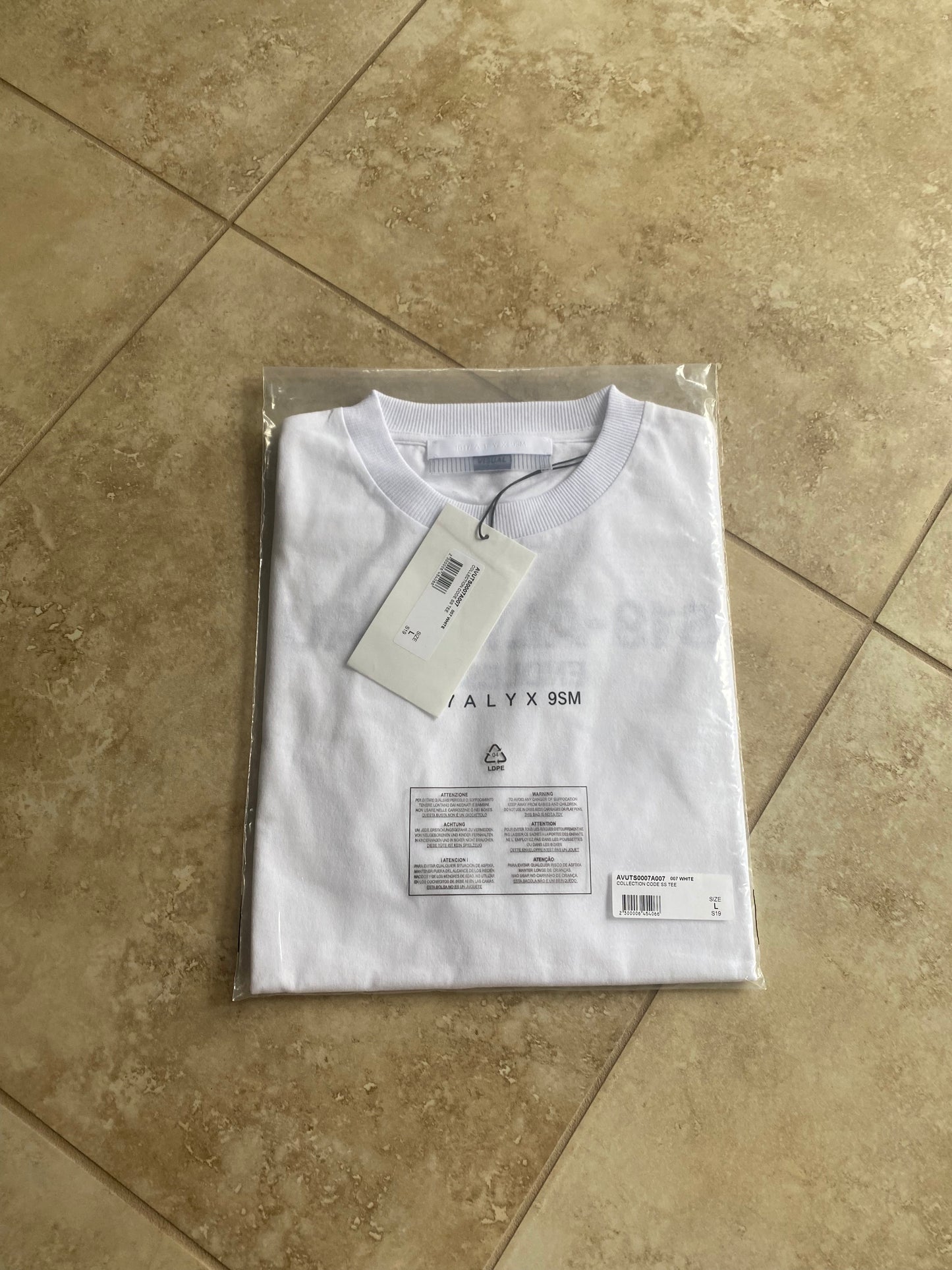 1017 Alyx 9SM White Tee