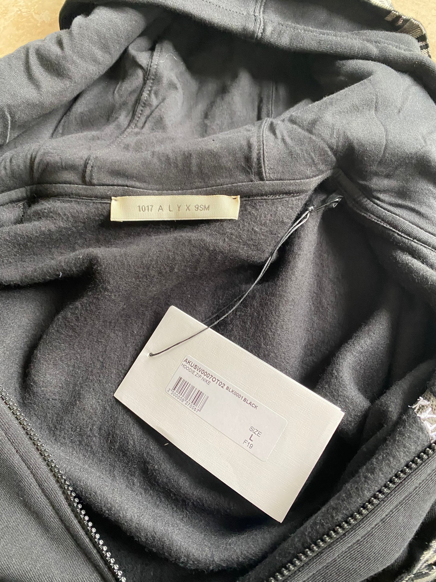 1017 Alyx 9SM Nike zip up hoodie