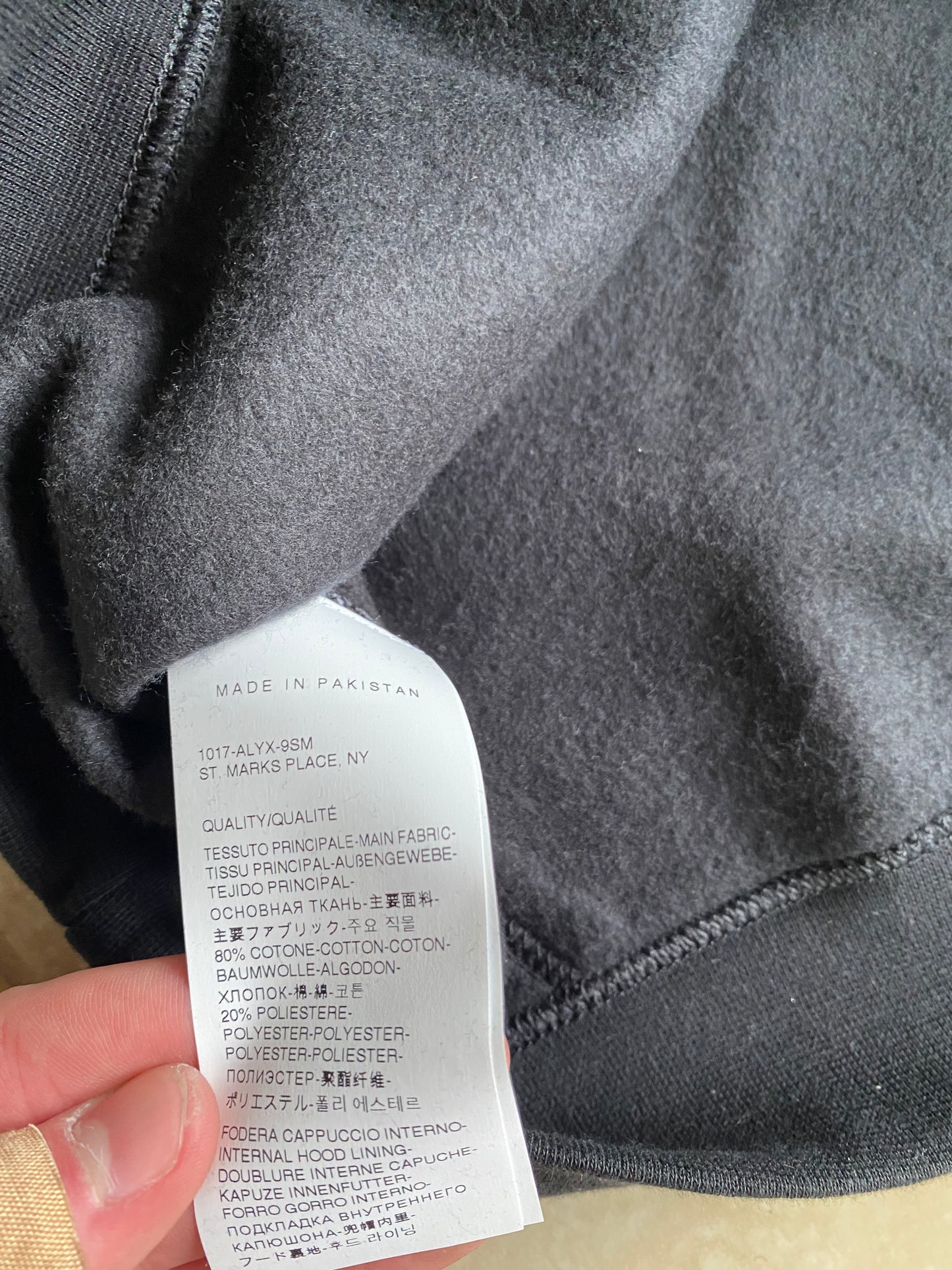 1017 Alyx 9SM Nike zip up hoodie