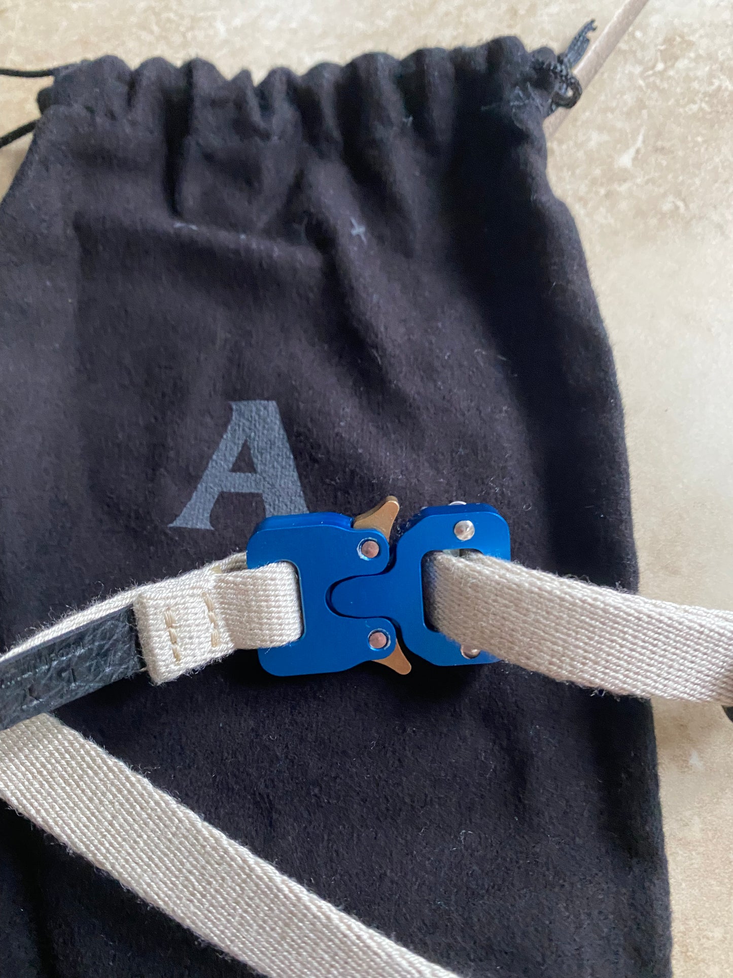 1017 Alyx 9SM Mini Buckle Belt Blue