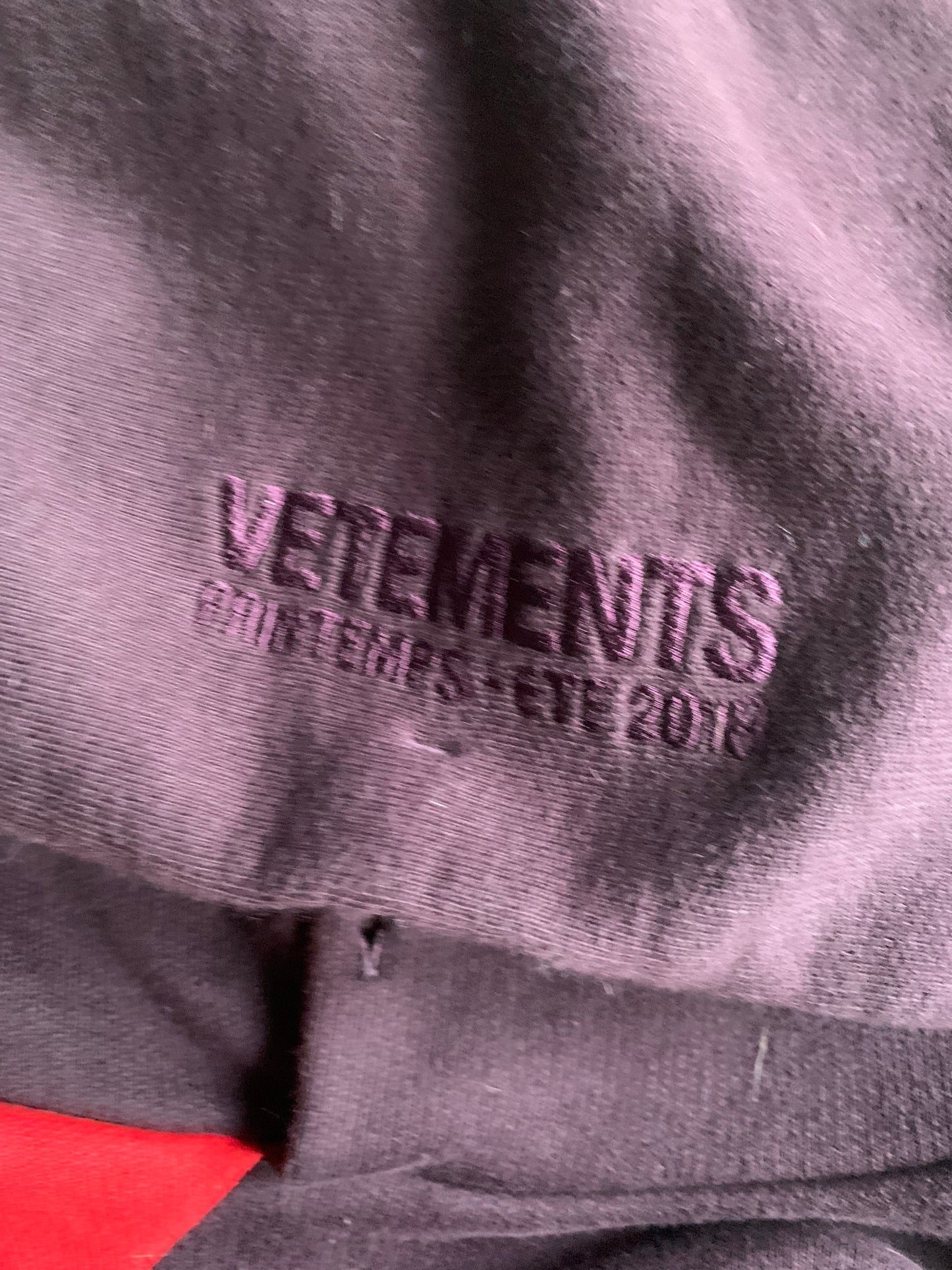 Vetements Zurich Split Logo Hoodie