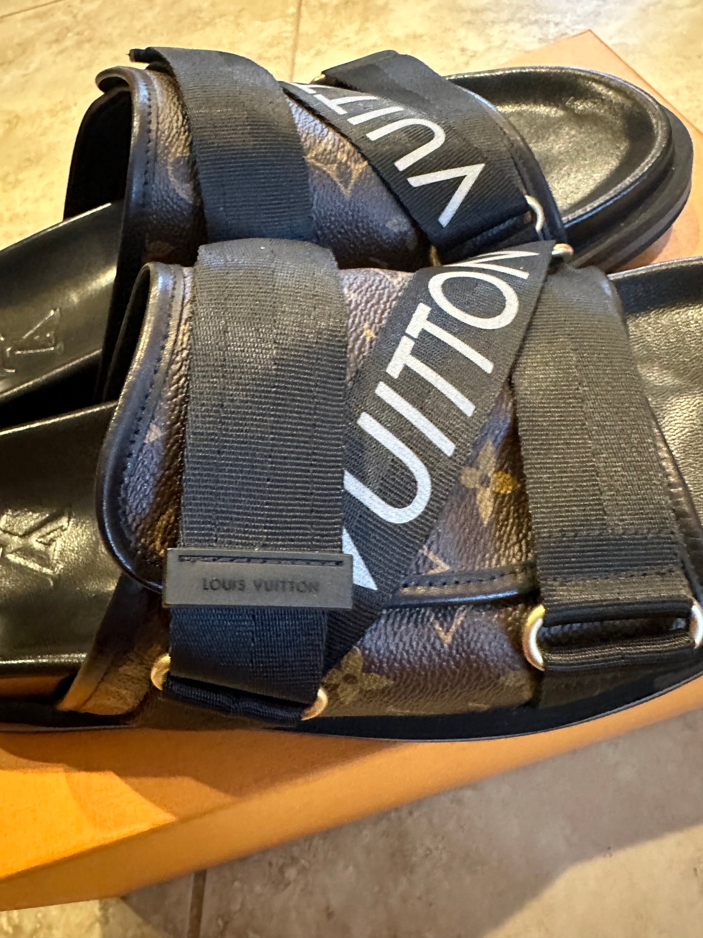 Louis Vuitton Reflective Honolulu Mule Slides