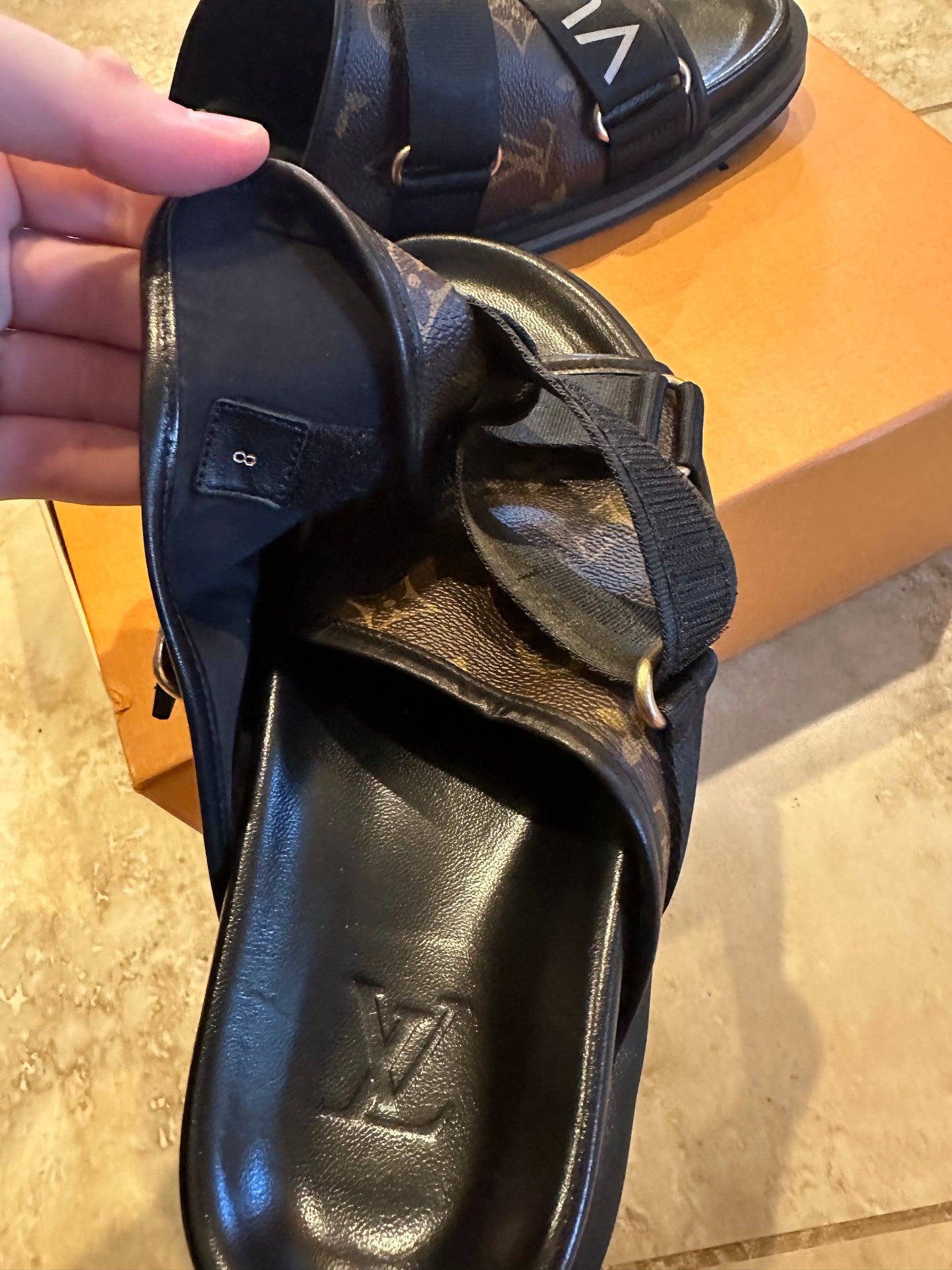 Louis Vuitton Reflective Honolulu Mule Slides