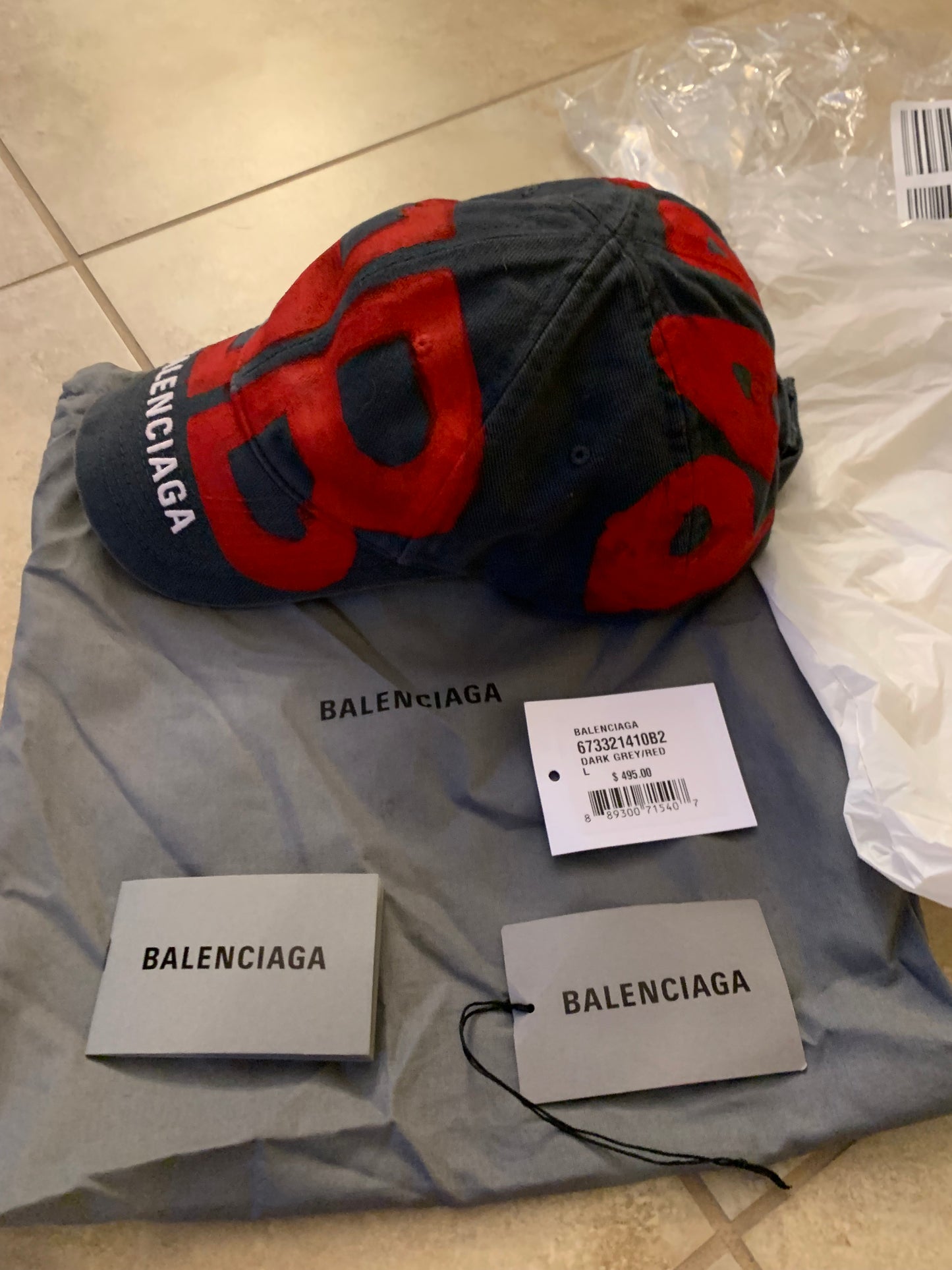 Balenciaga Sprayed painted Hat