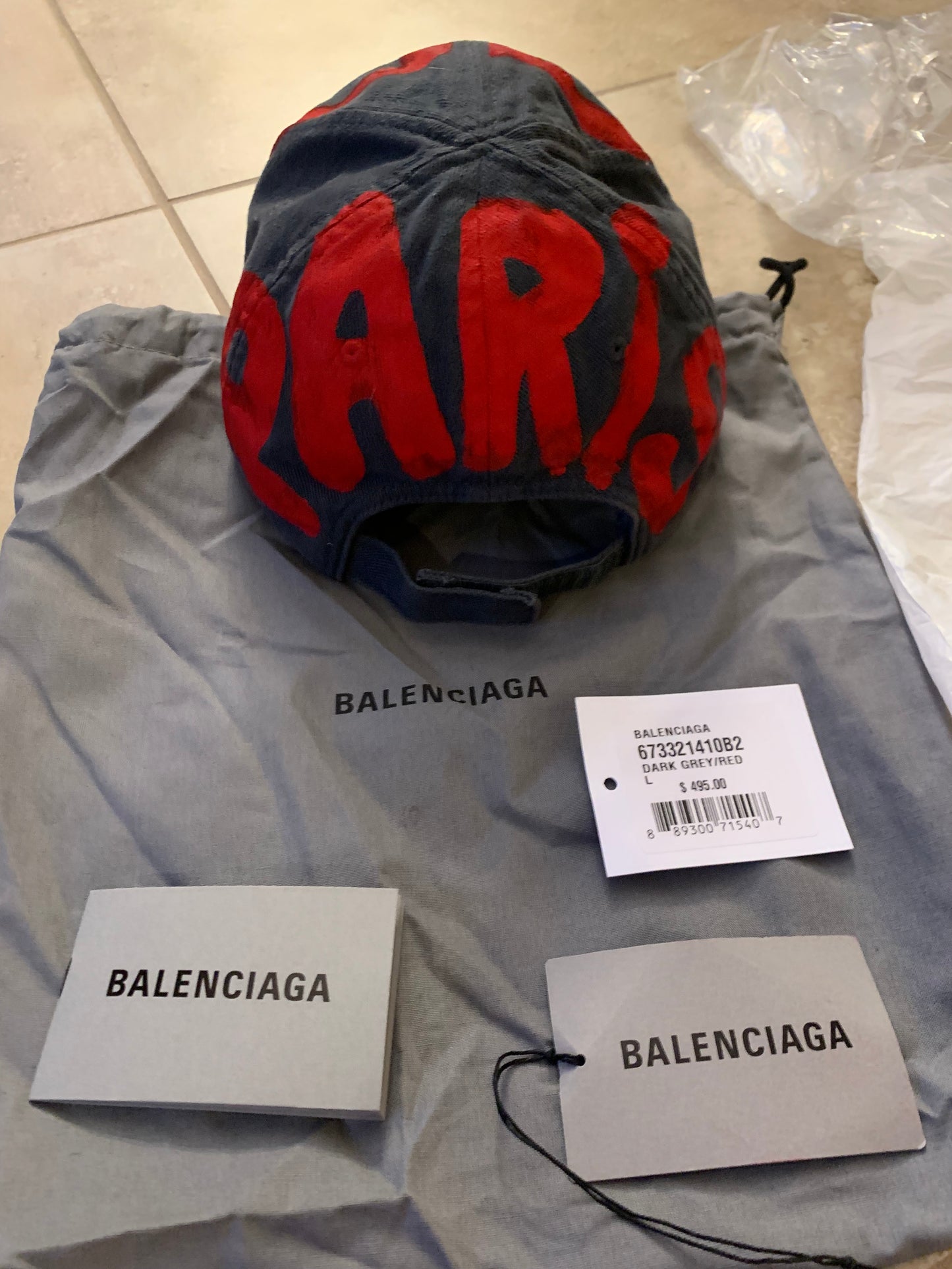 Balenciaga Sprayed painted Hat