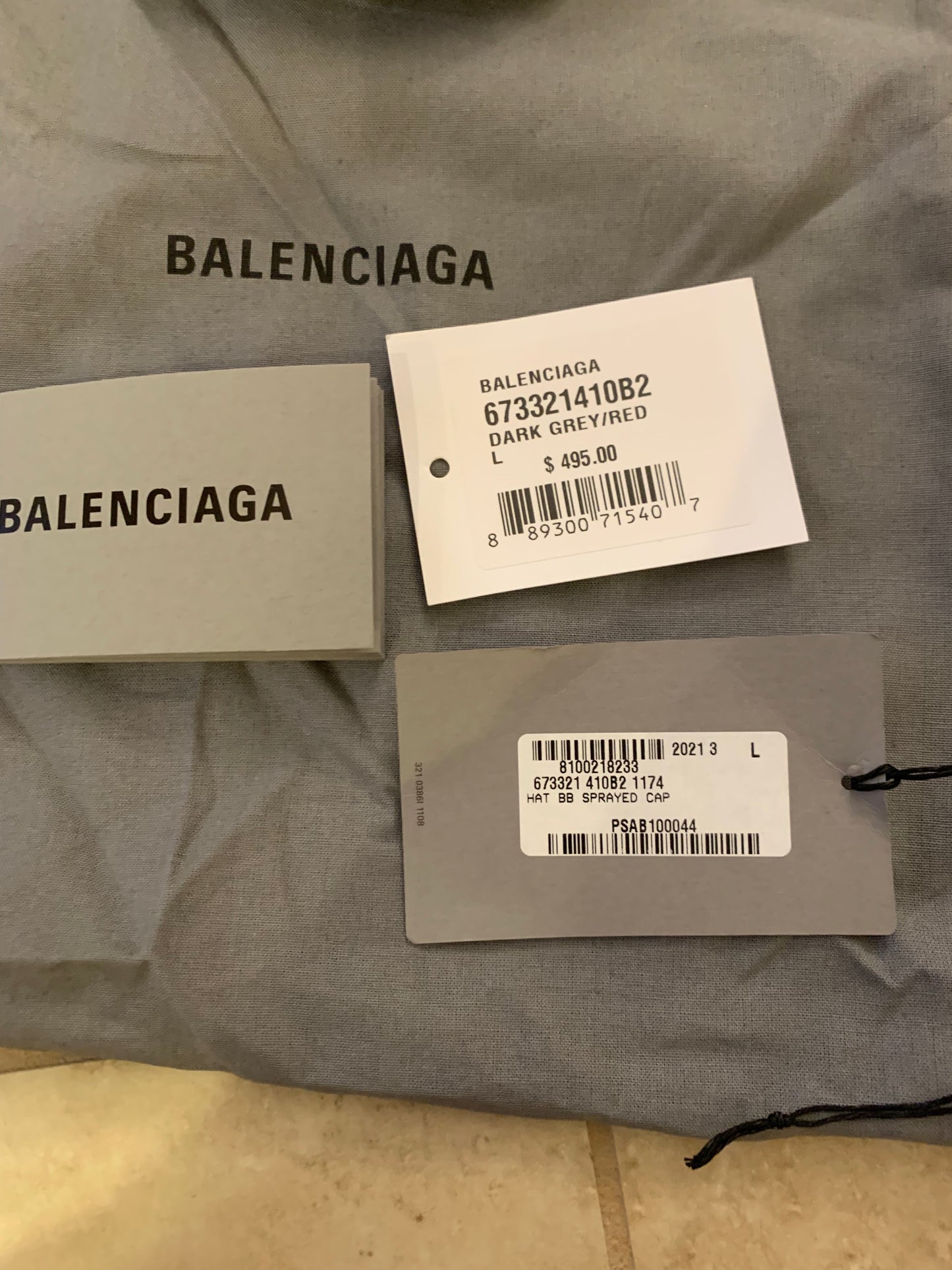 Balenciaga Sprayed painted Hat