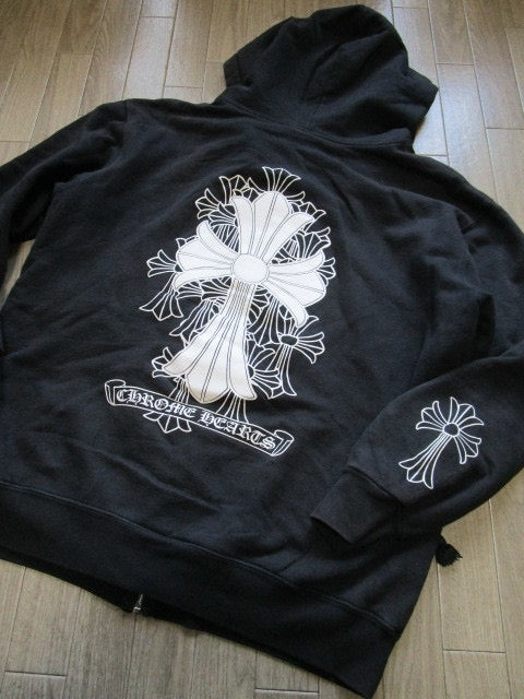 Chrome hearts Cemetery cross zip up hoodie