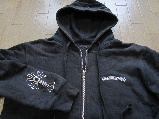 Chrome hearts Cemetery cross zip up hoodie