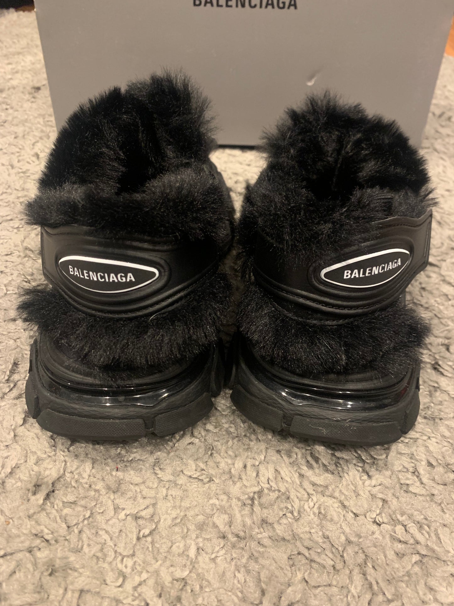 Balenciaga Fuzzy Track Sandals