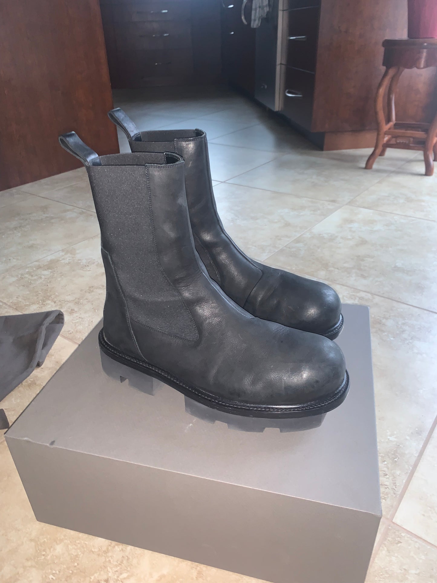 Rick Owens Bozo Megatooth Boots