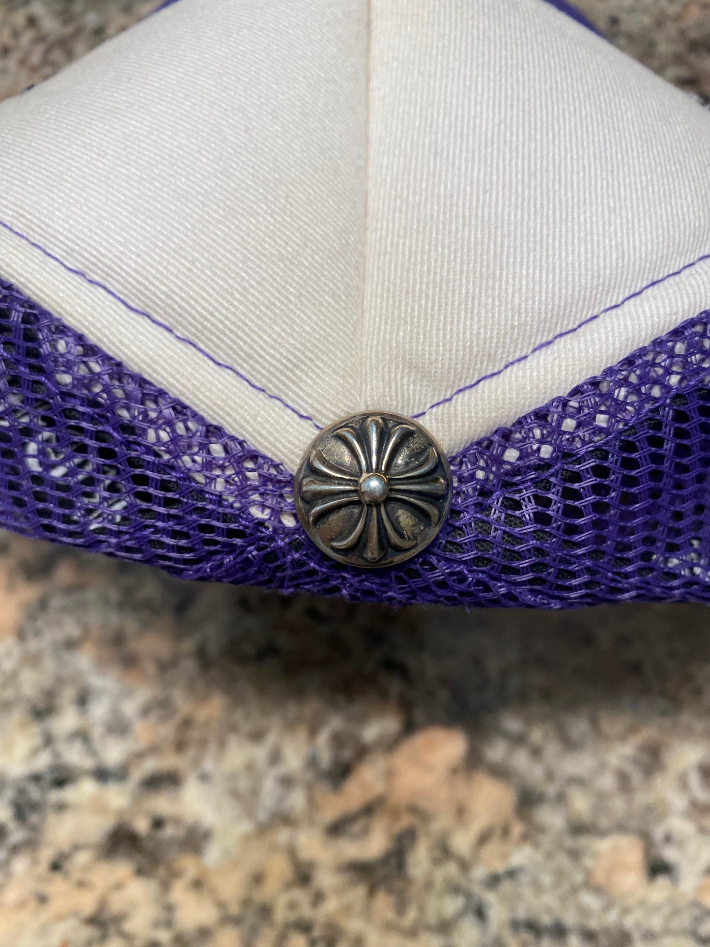 Chrome Hearts Purple Trucker hat