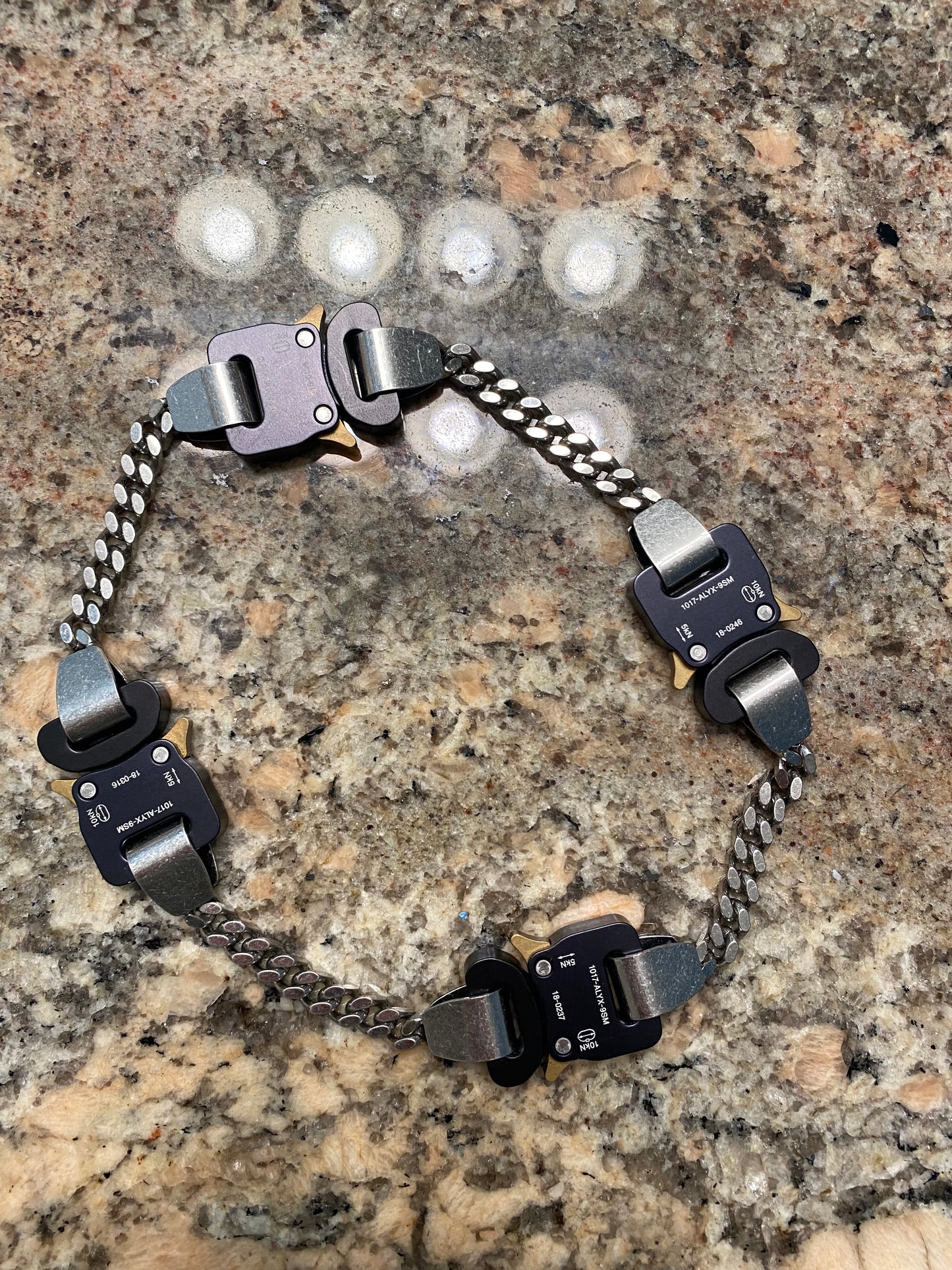 1017 Alyx 9SM Double Chain Necklace plus bracelet