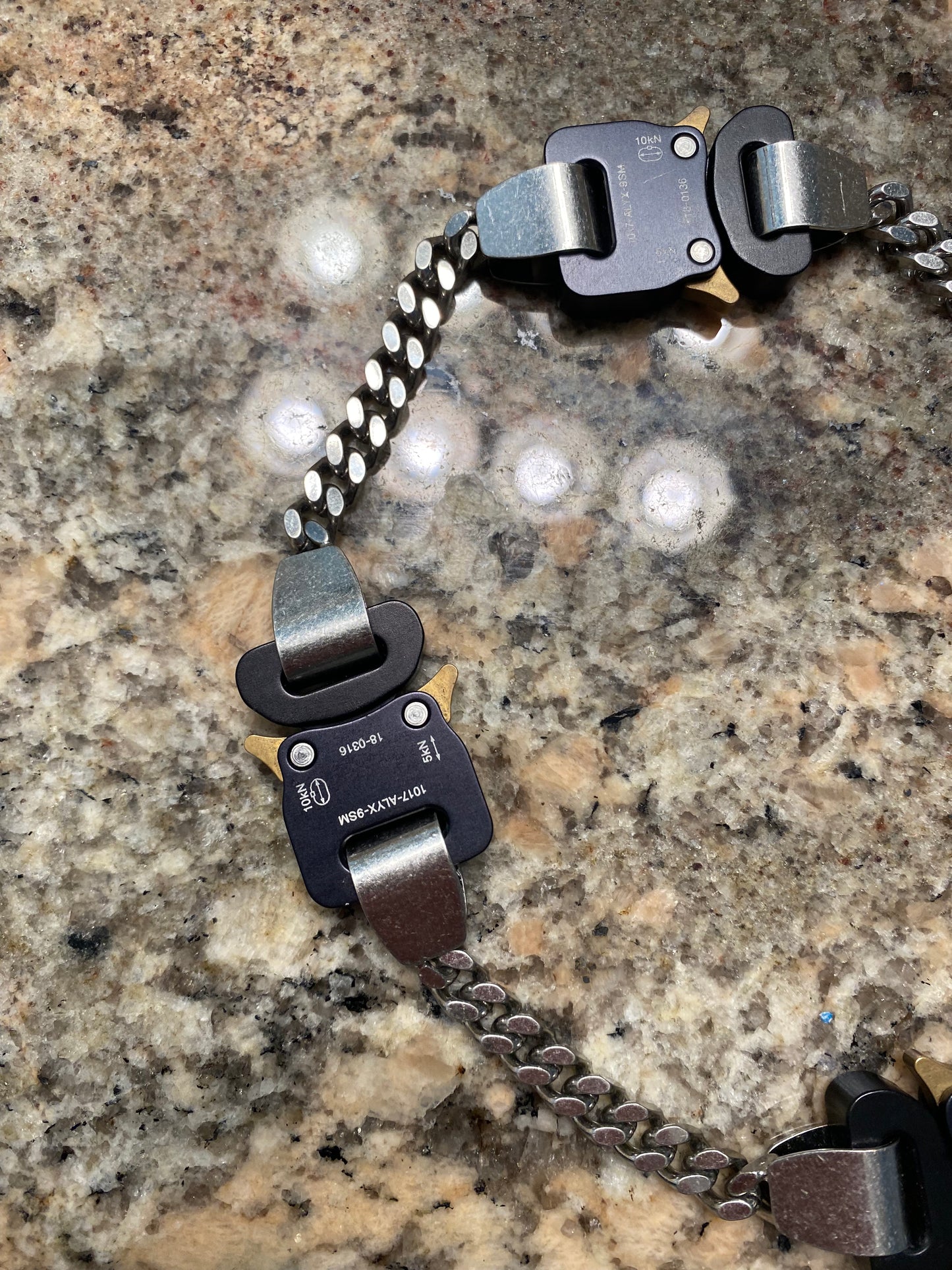 1017 Alyx 9SM Double Chain Necklace plus bracelet