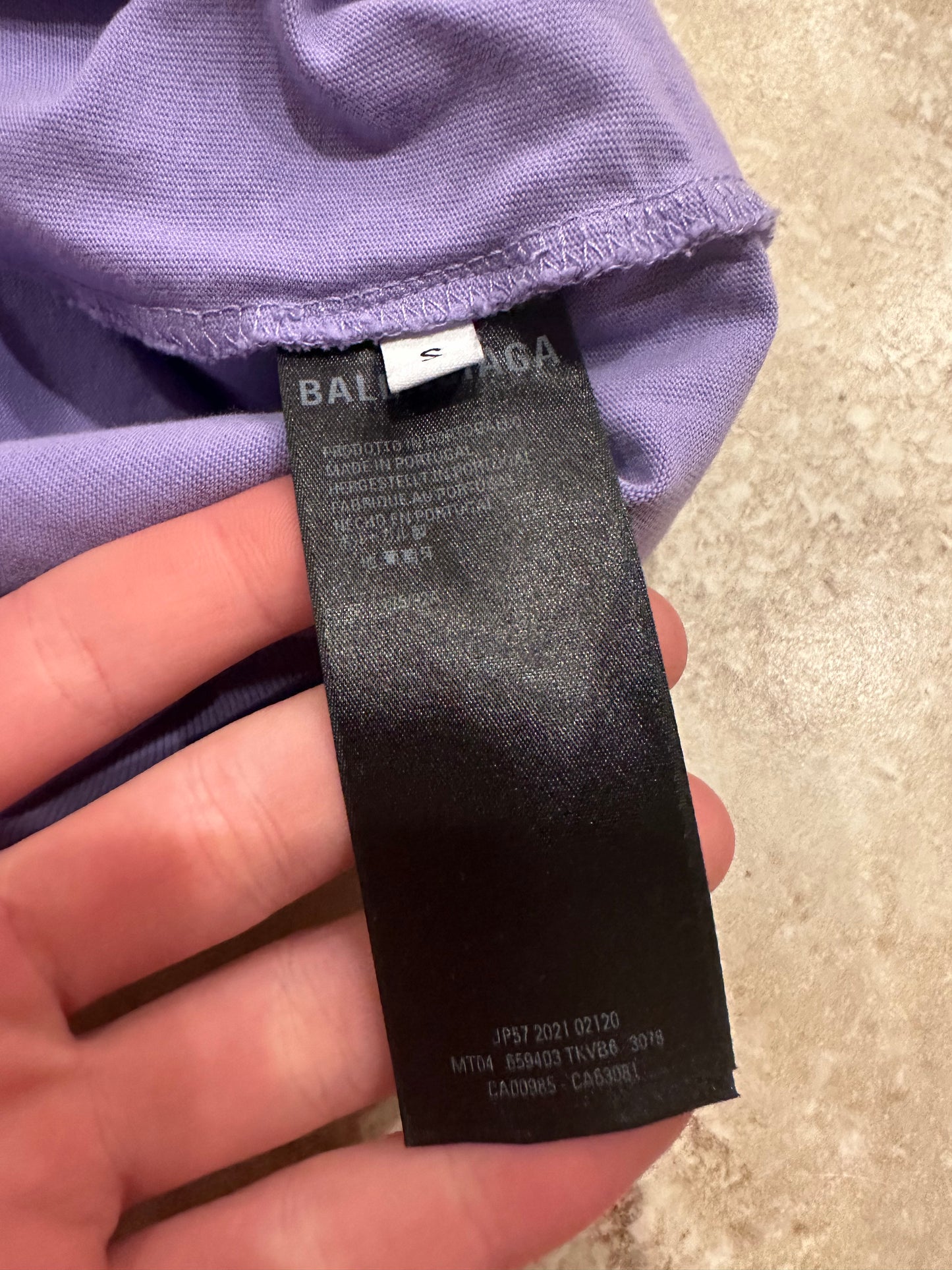 Balenciaga Destroyed Hoodie Purple