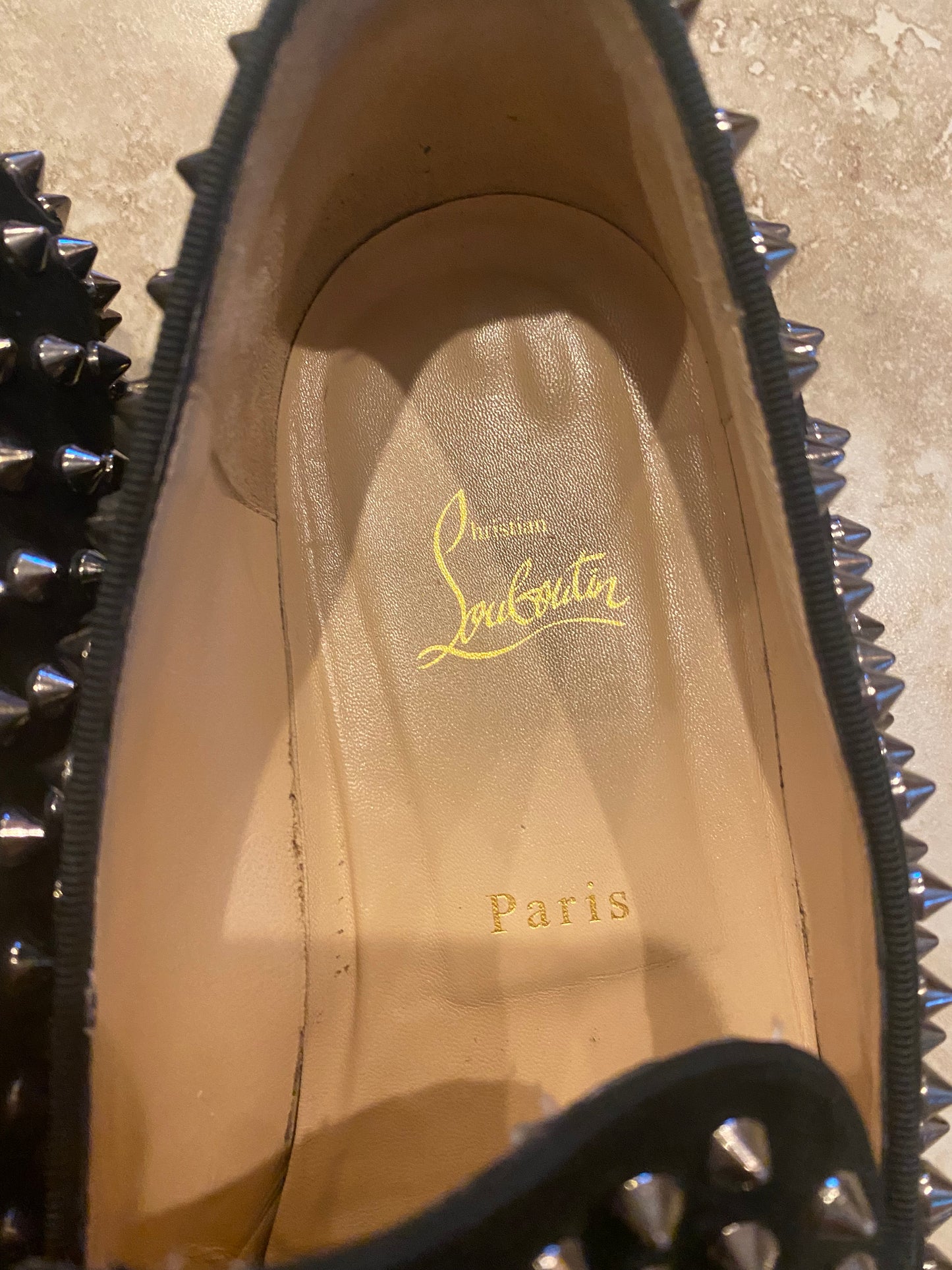 CHRISTIAN LOUBOUTIN  Spikes Loafers