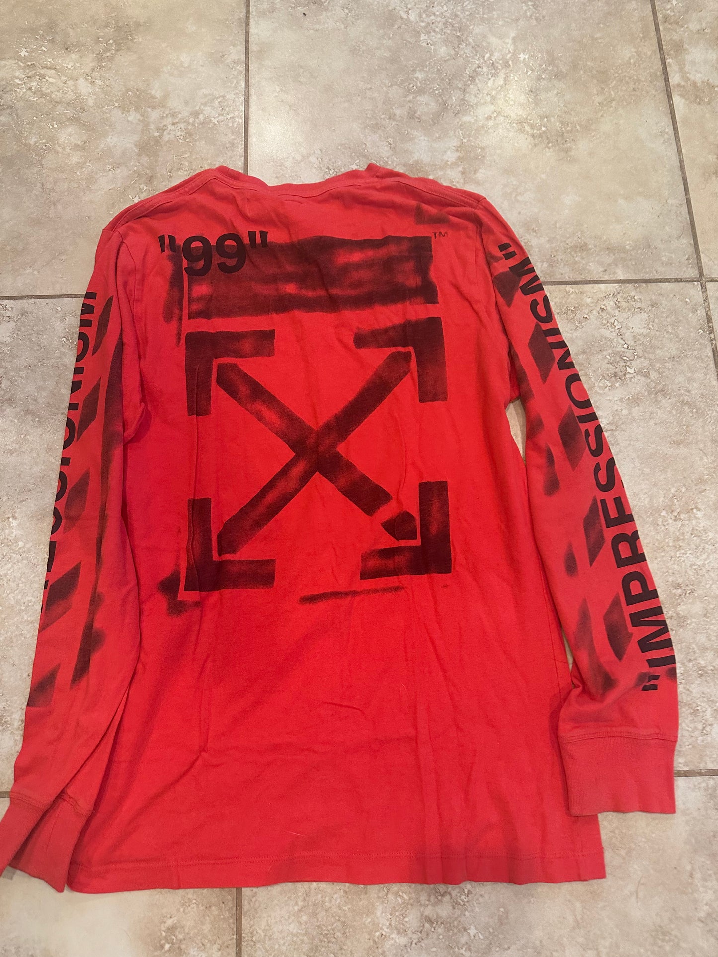 Off-White Impressionism Long Sleeve Tee