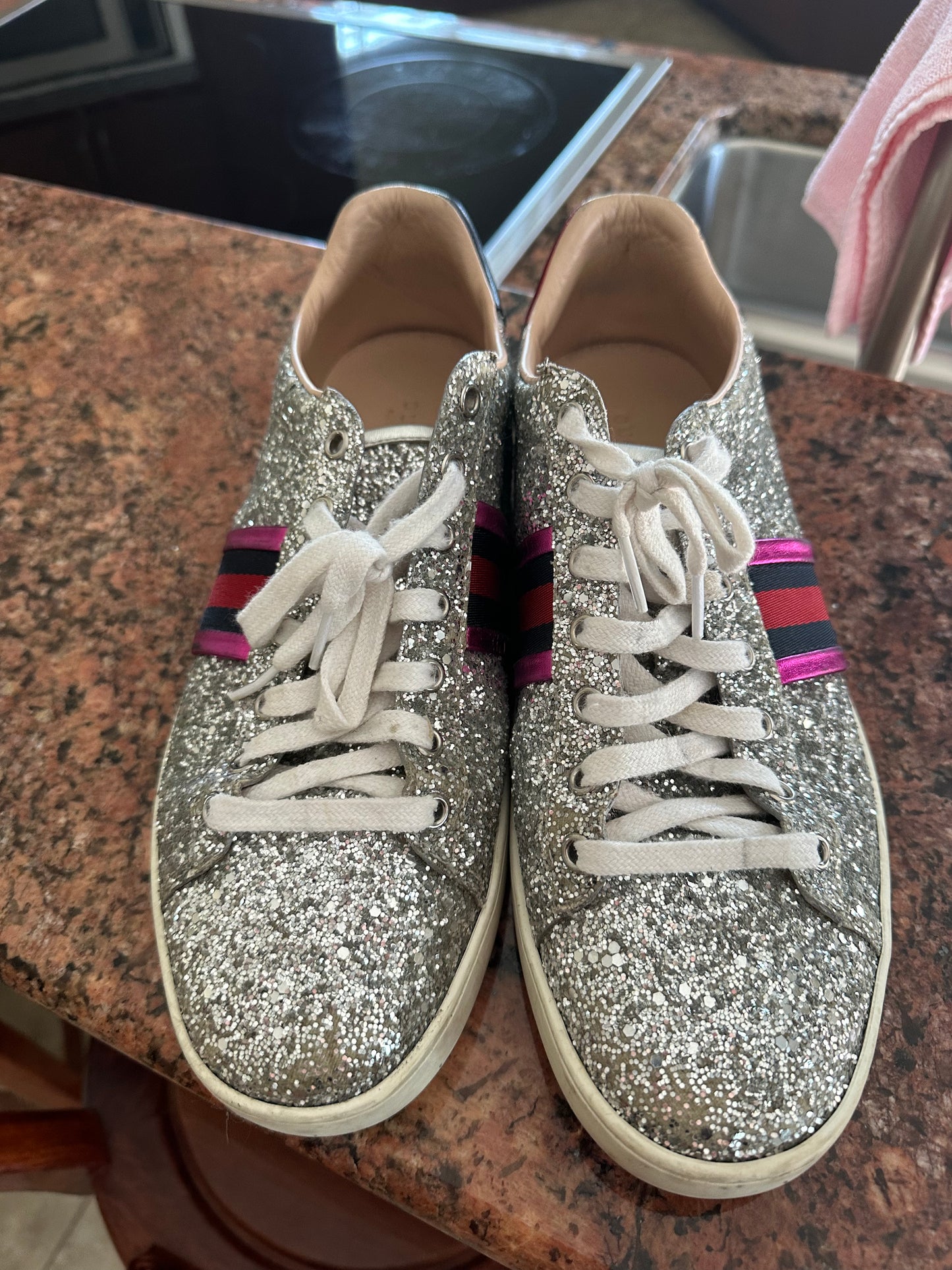 Gucci Glitter Shoes