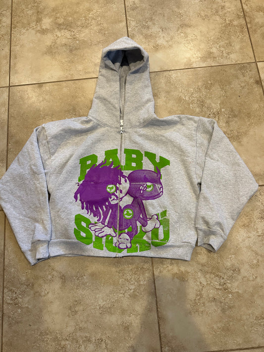 Sicko Born From Pain 1of1 zip up Hoodie