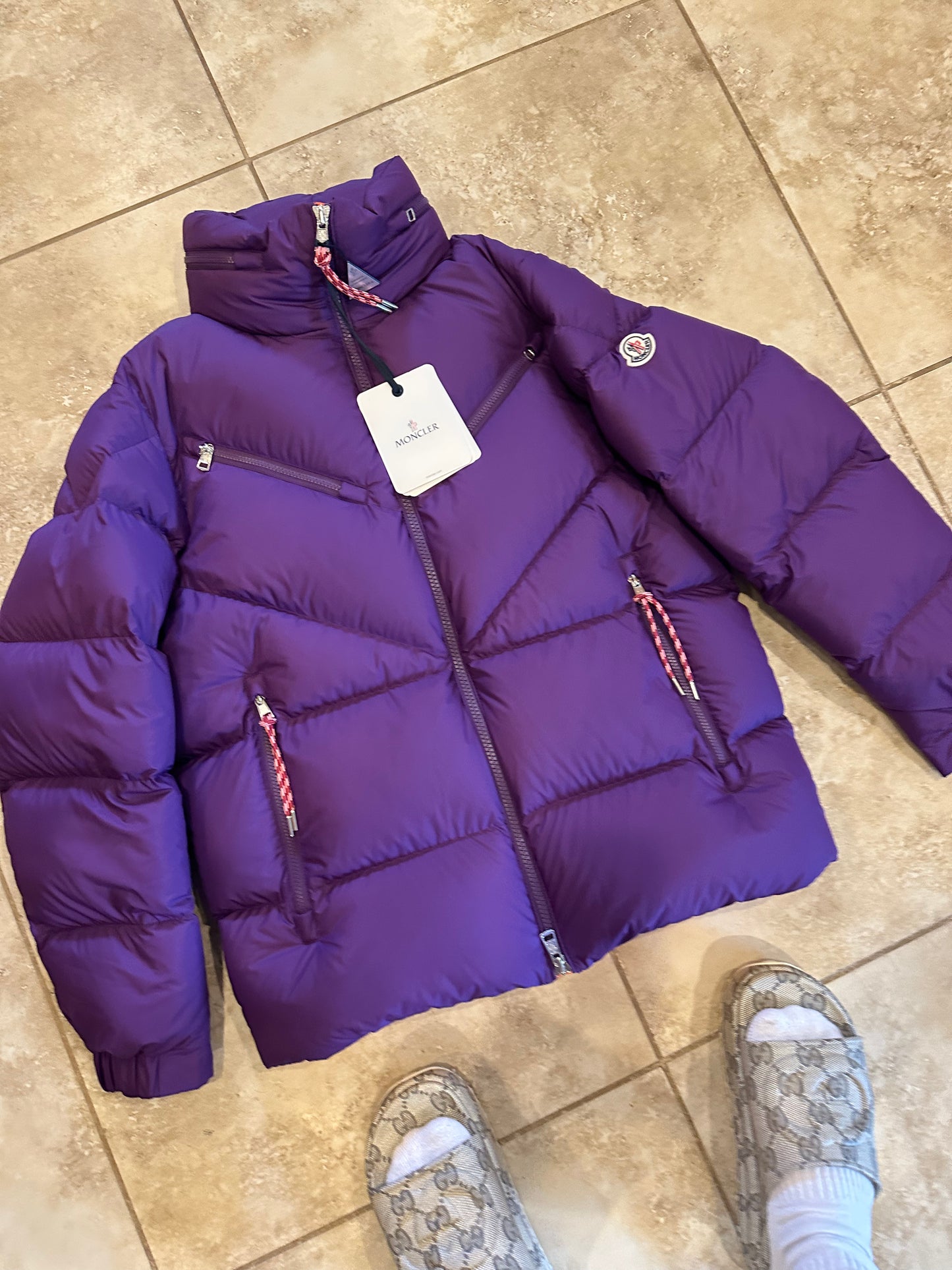 Moncler Purple Puffer Jacket