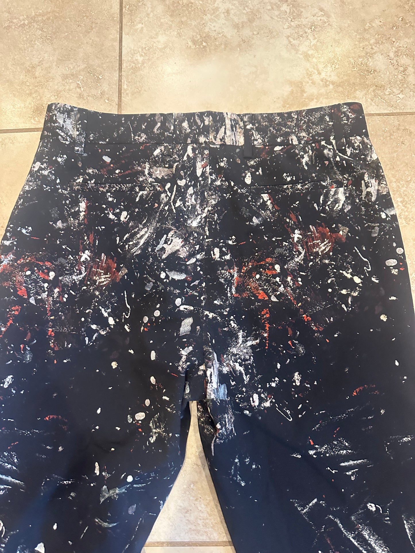 Amiri Paint Splatter Flare Jeans