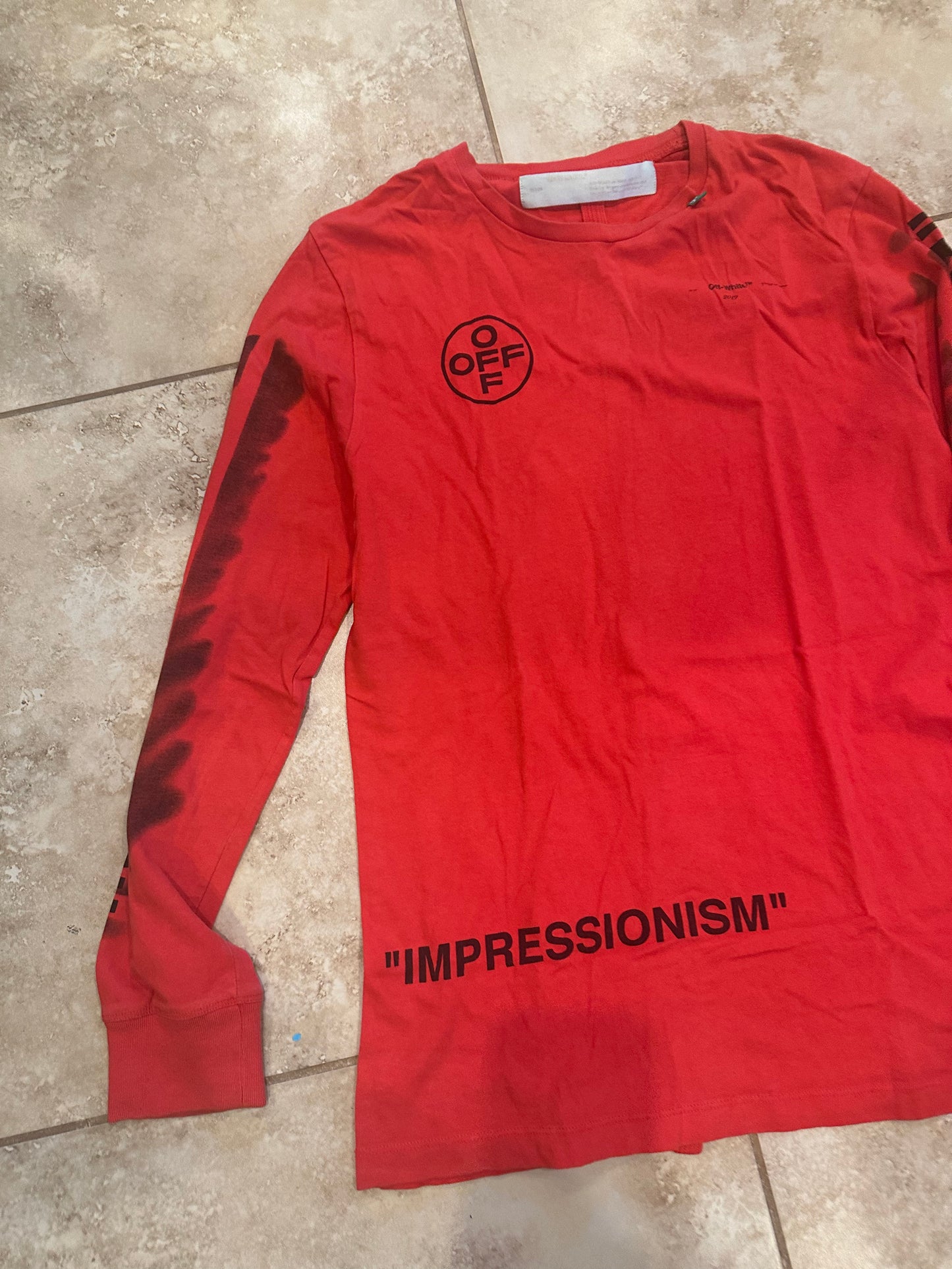 Off-White Impressionism Long Sleeve Tee