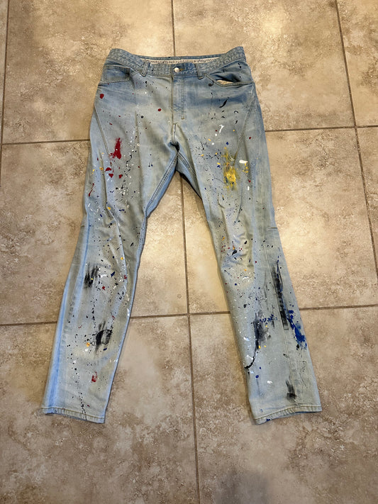 Number (N)ine Paint Splatter Denim Custom