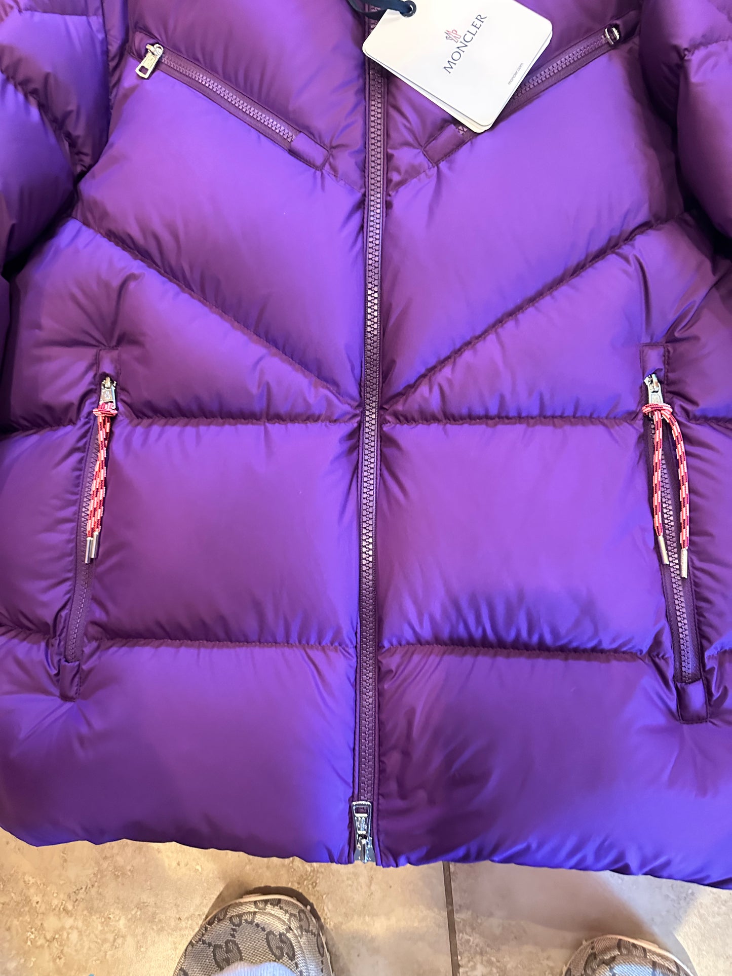 Moncler Purple Puffer Jacket