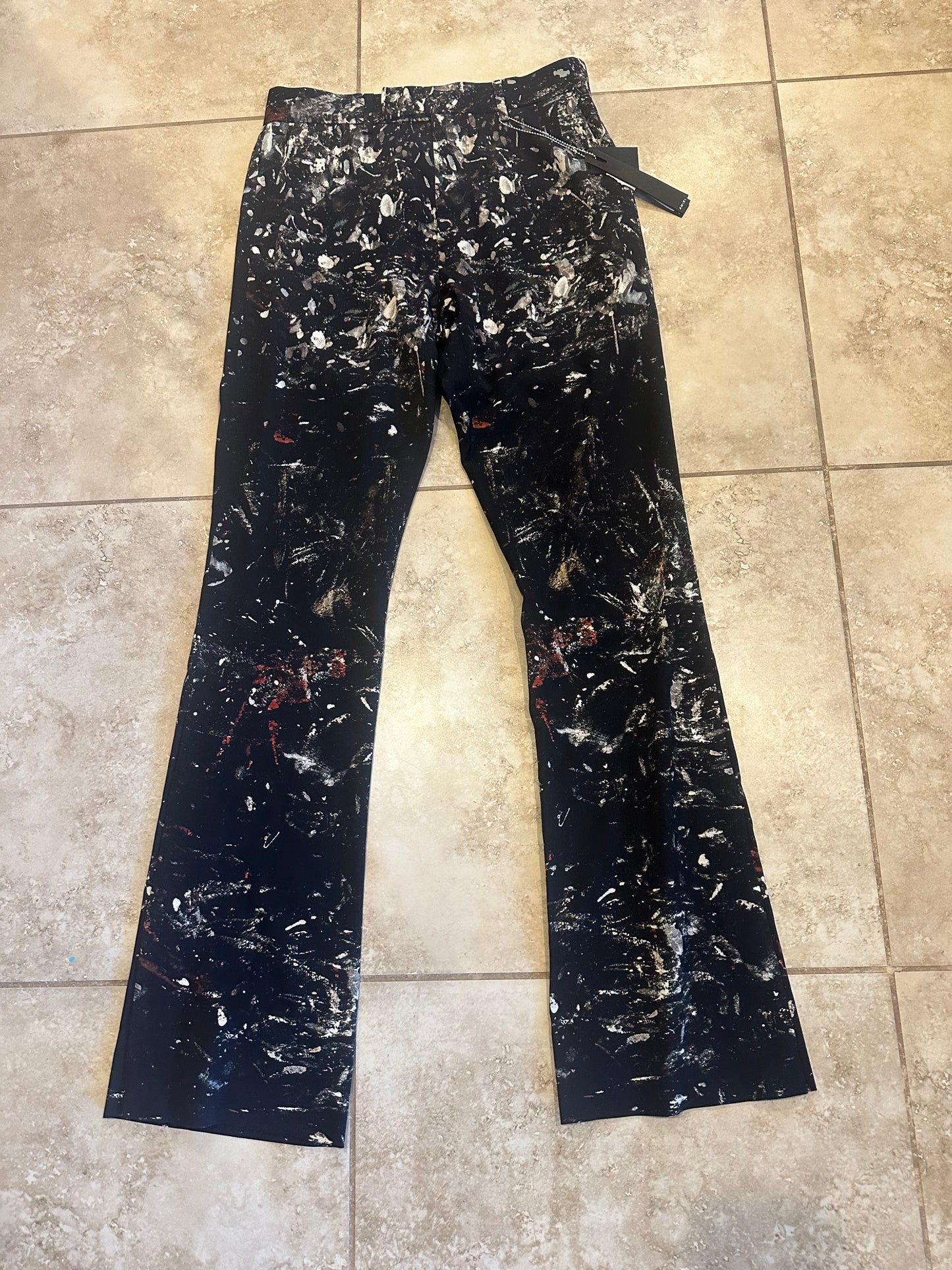 Amiri Paint Splatter Flare Jeans