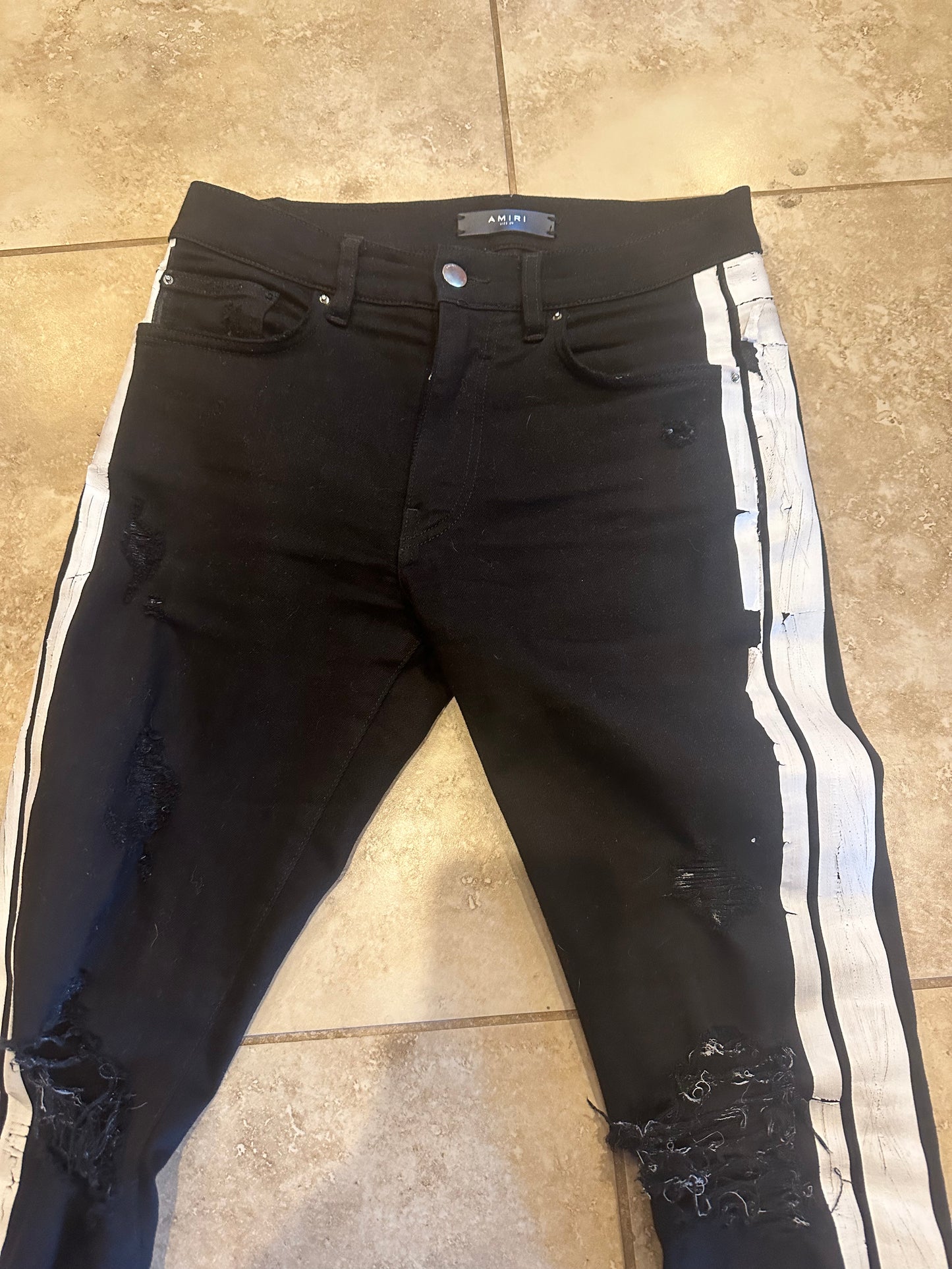 Amiri Side Stripe Denim Jeans