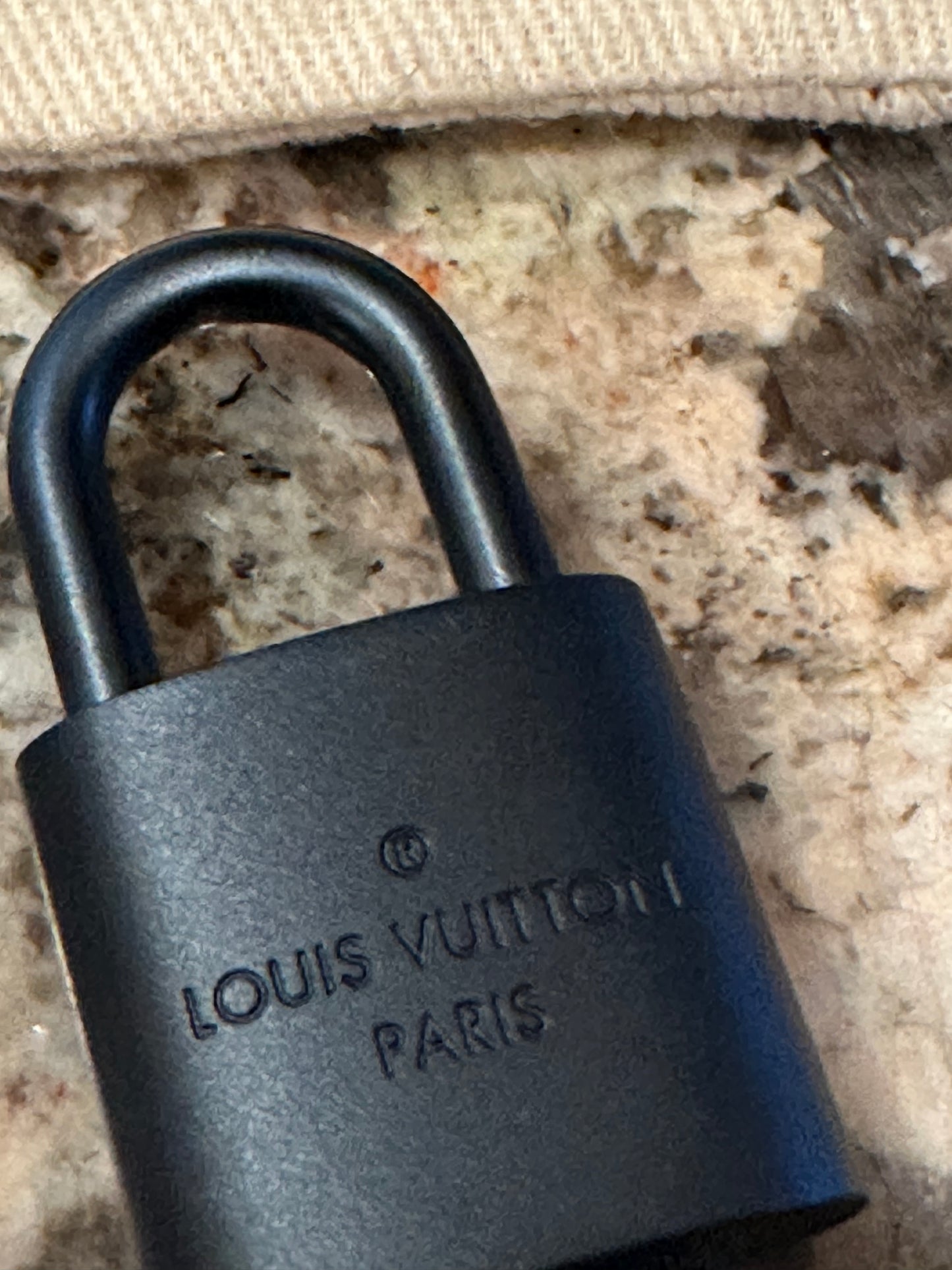 Louis Vuitton Rare Black Lock pendant for necklaces