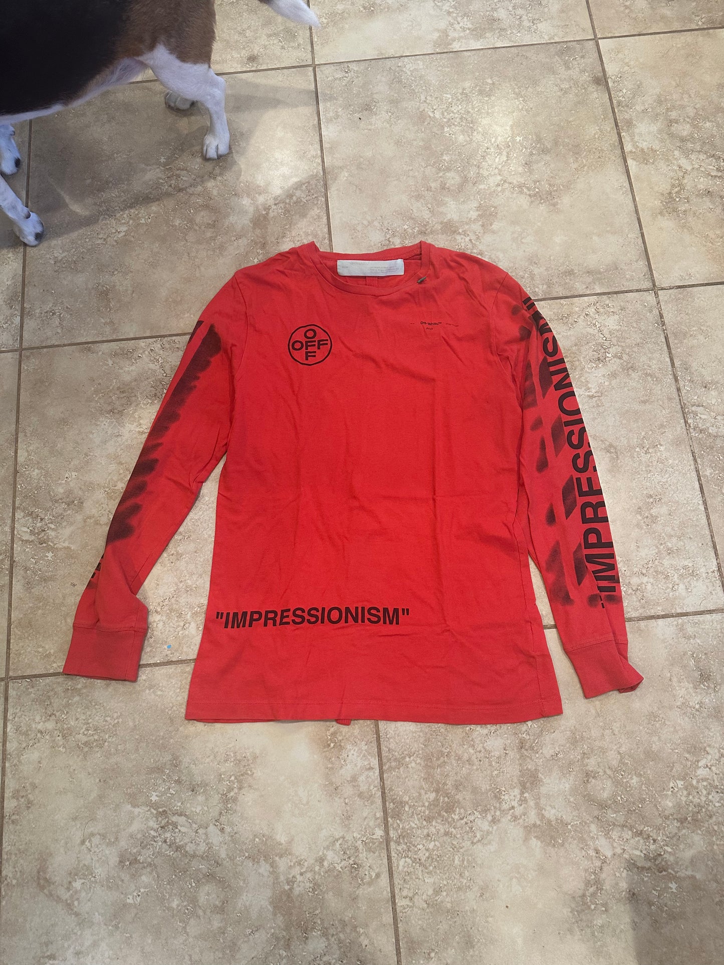 Off-White Impressionism Long Sleeve Tee