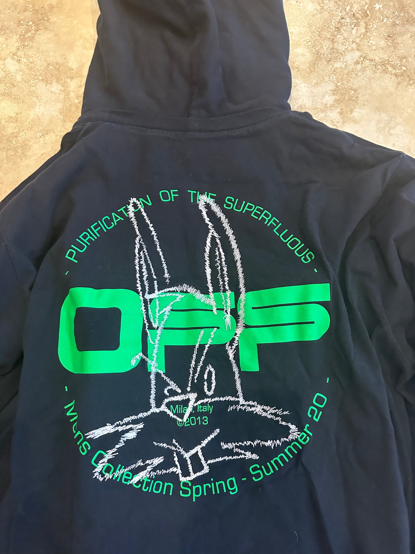 Off-White Double layered Rabbit Hoodie